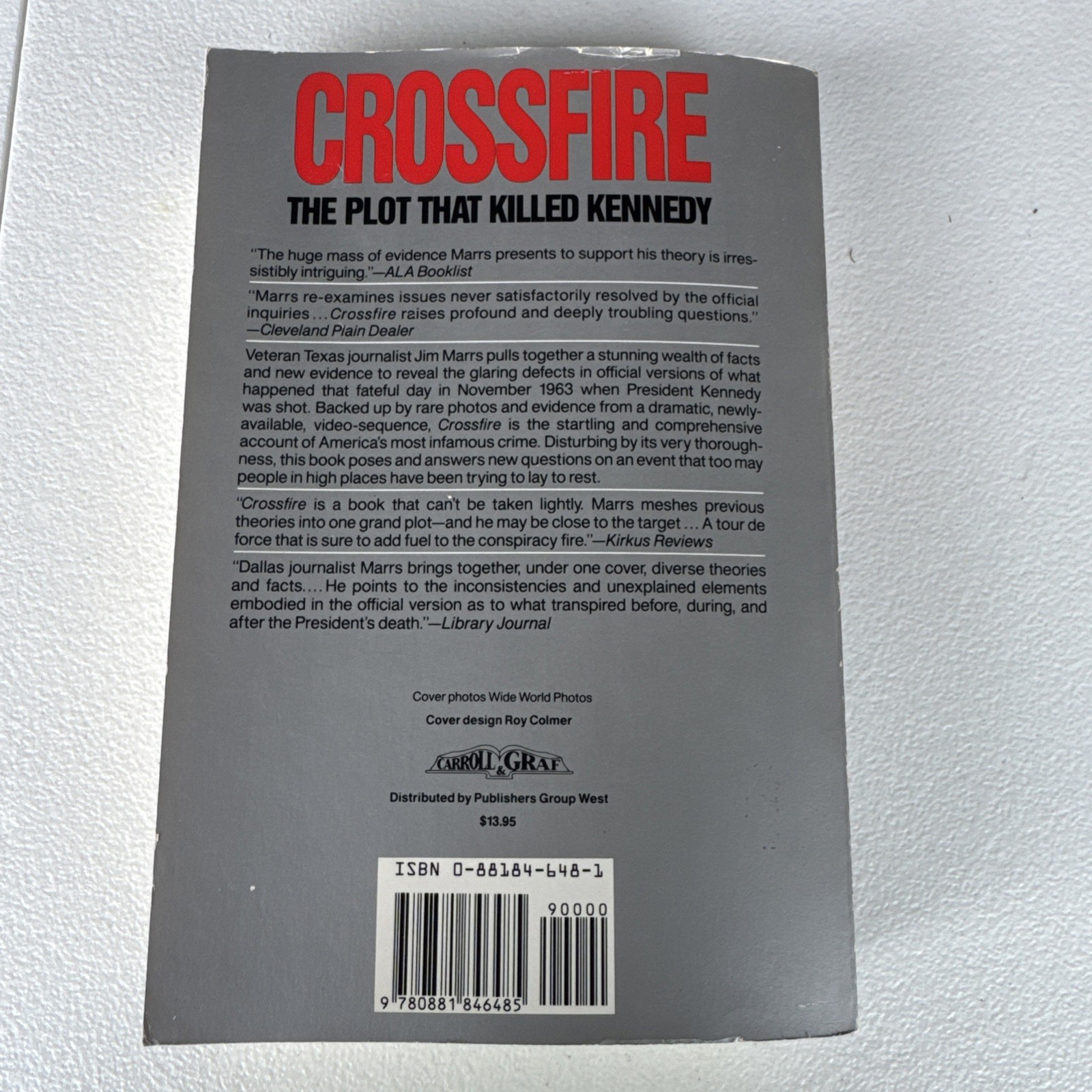 Crossfire : The Plot That Killed Kennedy by Jim Marrs (1993, Trade Paperback)