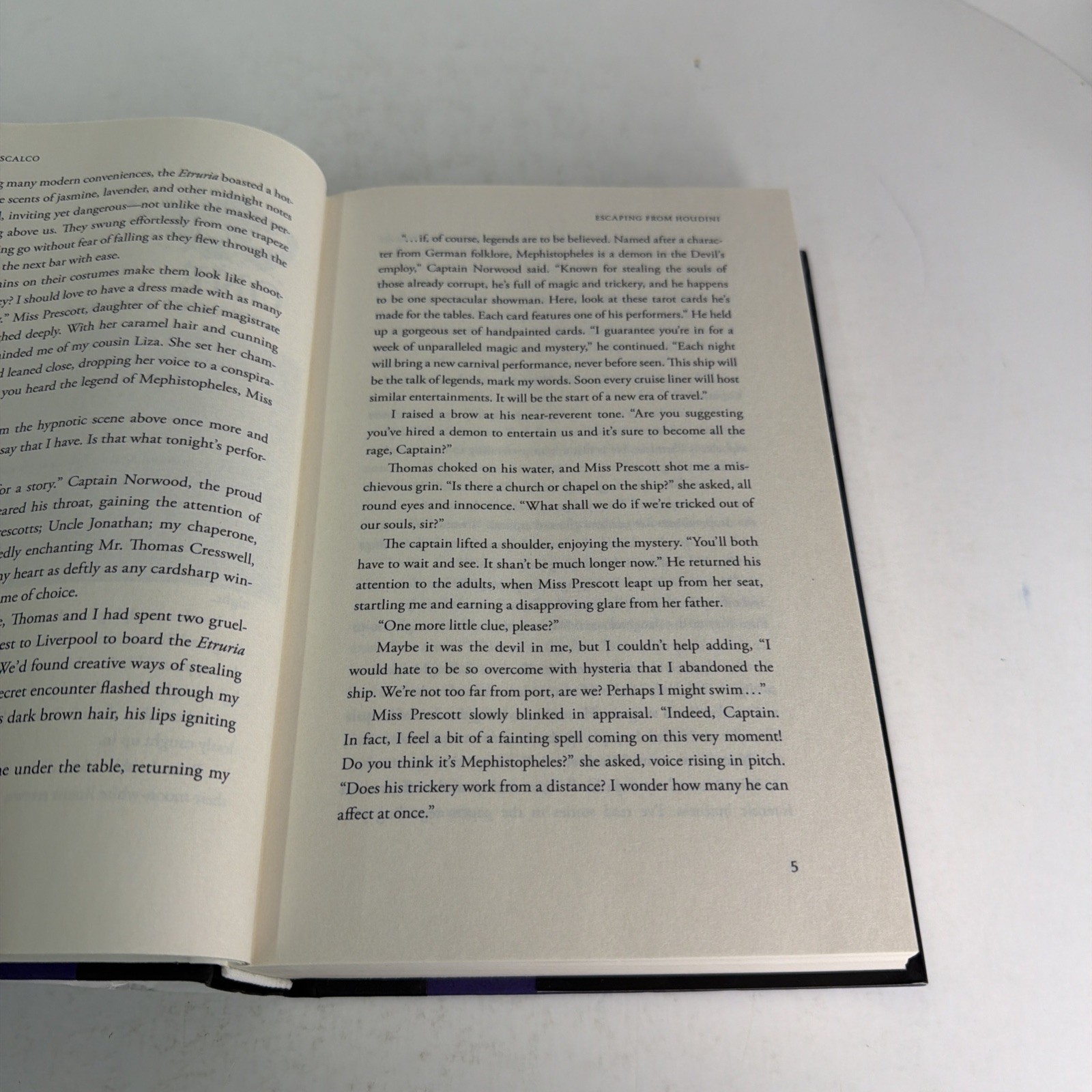 SIGNED Escaping From Houdini Kerri Maniscalco Special Edition Hardcover DJ