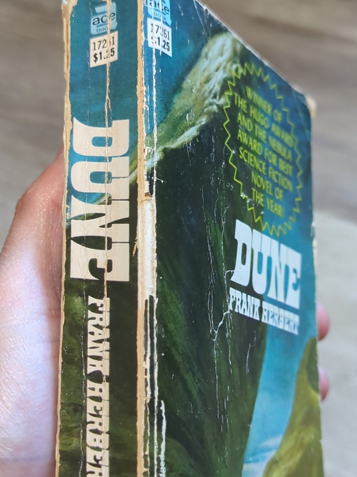 Dune by Frank Herbert. 1965 Ace 17261 $1.25 1st paperback edition. Scifi Classic