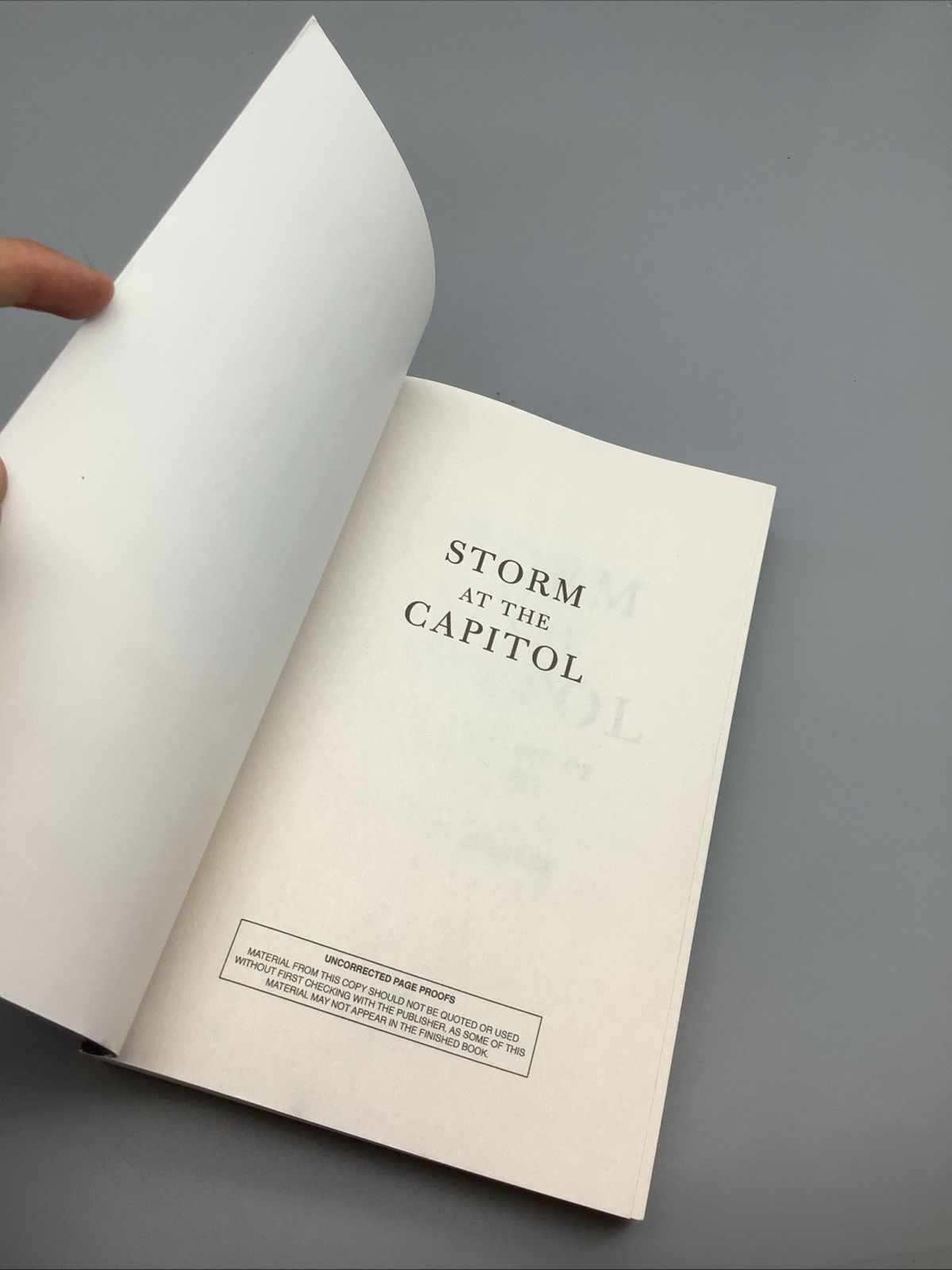 Storm at the Capitol January 6th – By Jalonick Mary Clare – ARC 1/6/26 – GOOD