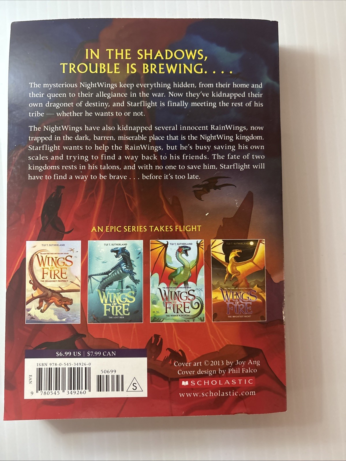 Tui T. Sutherland 6 Wings of Fire Books 1-6 In The Series