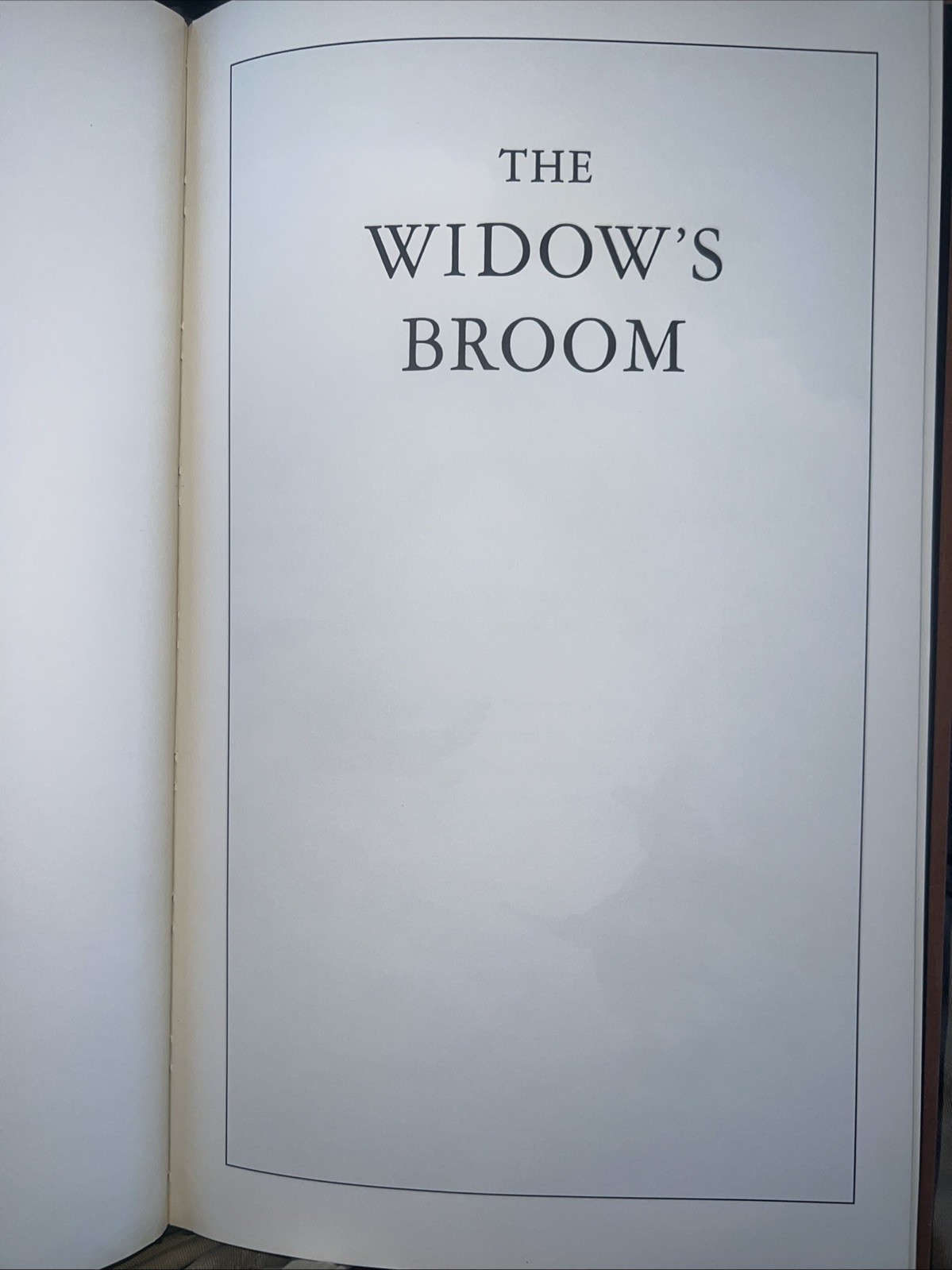 The Widow’s Broom – Hardcover By Van Allsburg, Chris – First Scholastic Edt 1993
