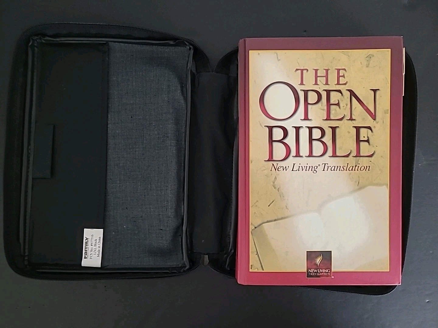 Open Bible Red Letter And Thumb Index 1998,HC ,NLC With Zipper Case