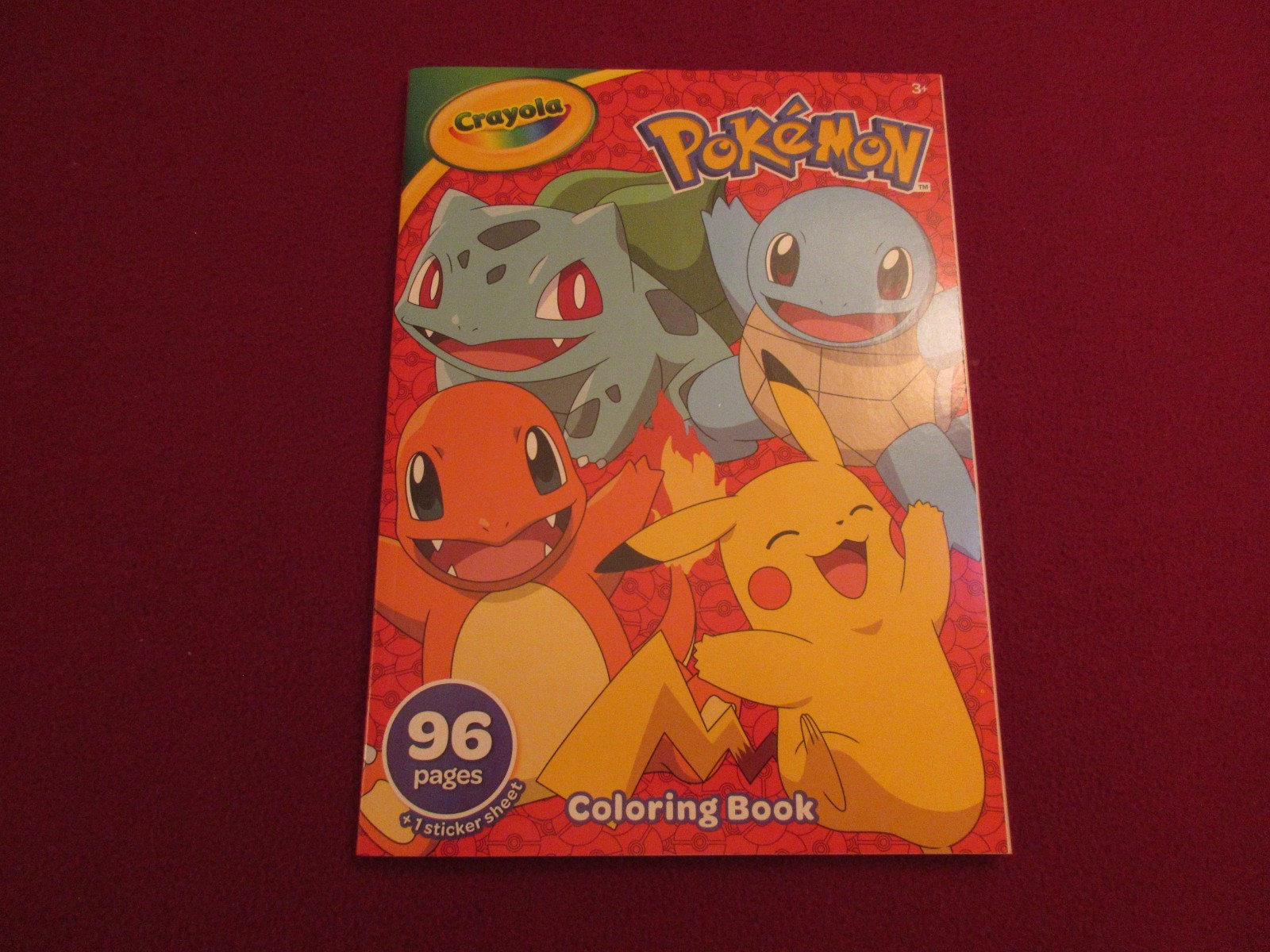 2024 Marvel ” POKEMON ” CRAYOLA Jumbo Coloring & Activity Book 96 PAGES