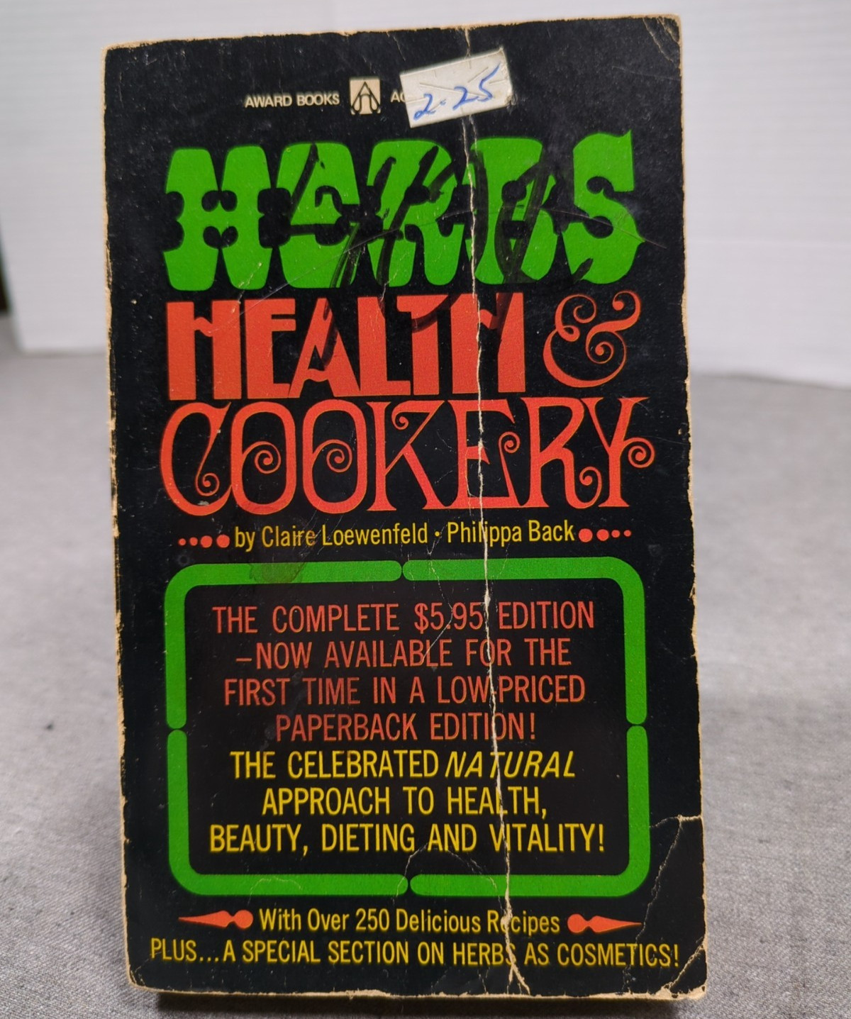 1967 Herbs Health & Cookery VTG Cookbook by Claire Loewenfeld & Phillipa Back PB