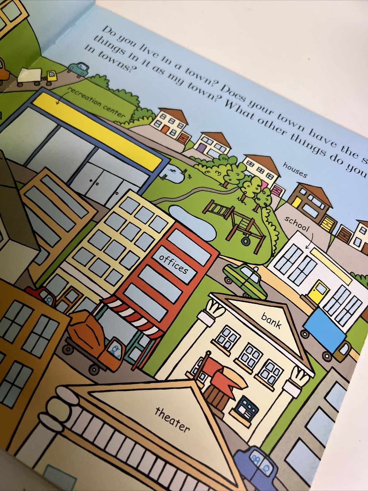 My Town (Usborne First Geography) by Treays, A Lift The Flap Book Young Readers