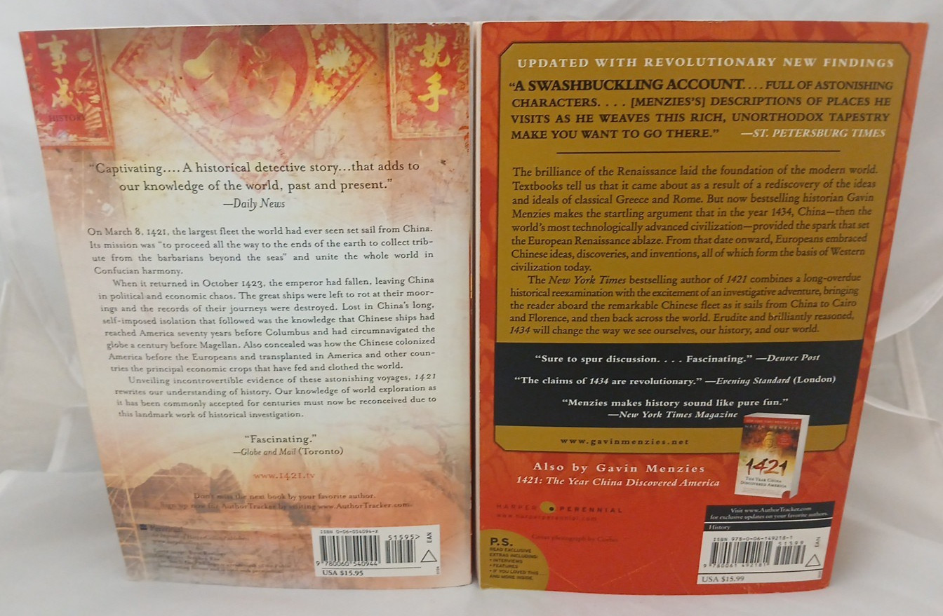 Bundle of 2 – 1421 & 1434 by Gavin Menzies Trade Paperbacks