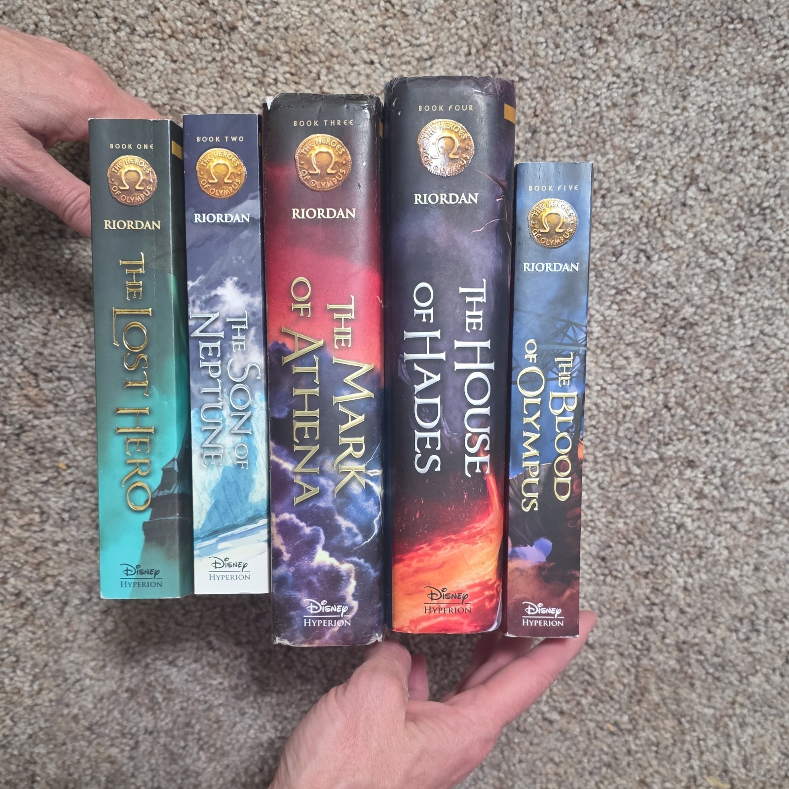 Rick Riordan Percy Jackson and the Olympians Complete Series Box Set English