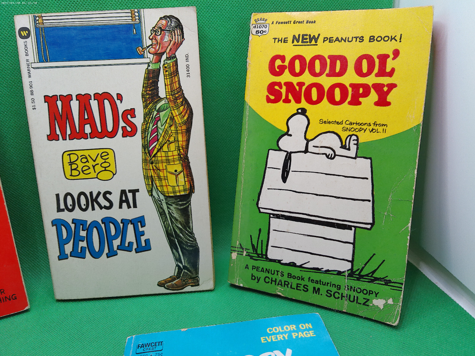 Schulz Book lot 5 Peanuts Snoopy Mad magazine Young Pillars Levine comic PB 60s