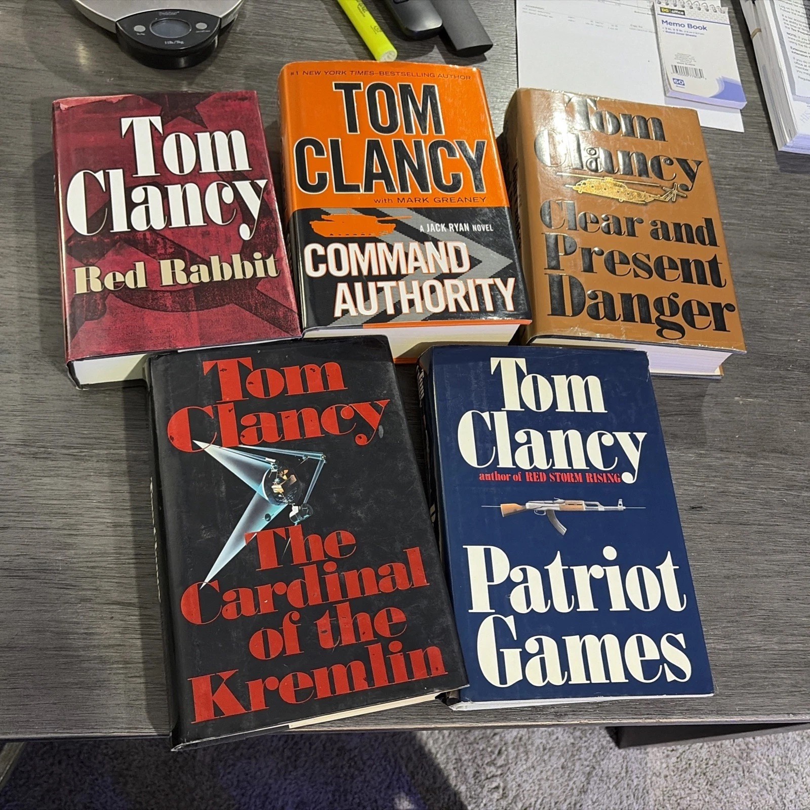 Lot of 5 Tom Clancy Hard Cover Books with Dust Jackets Putnam