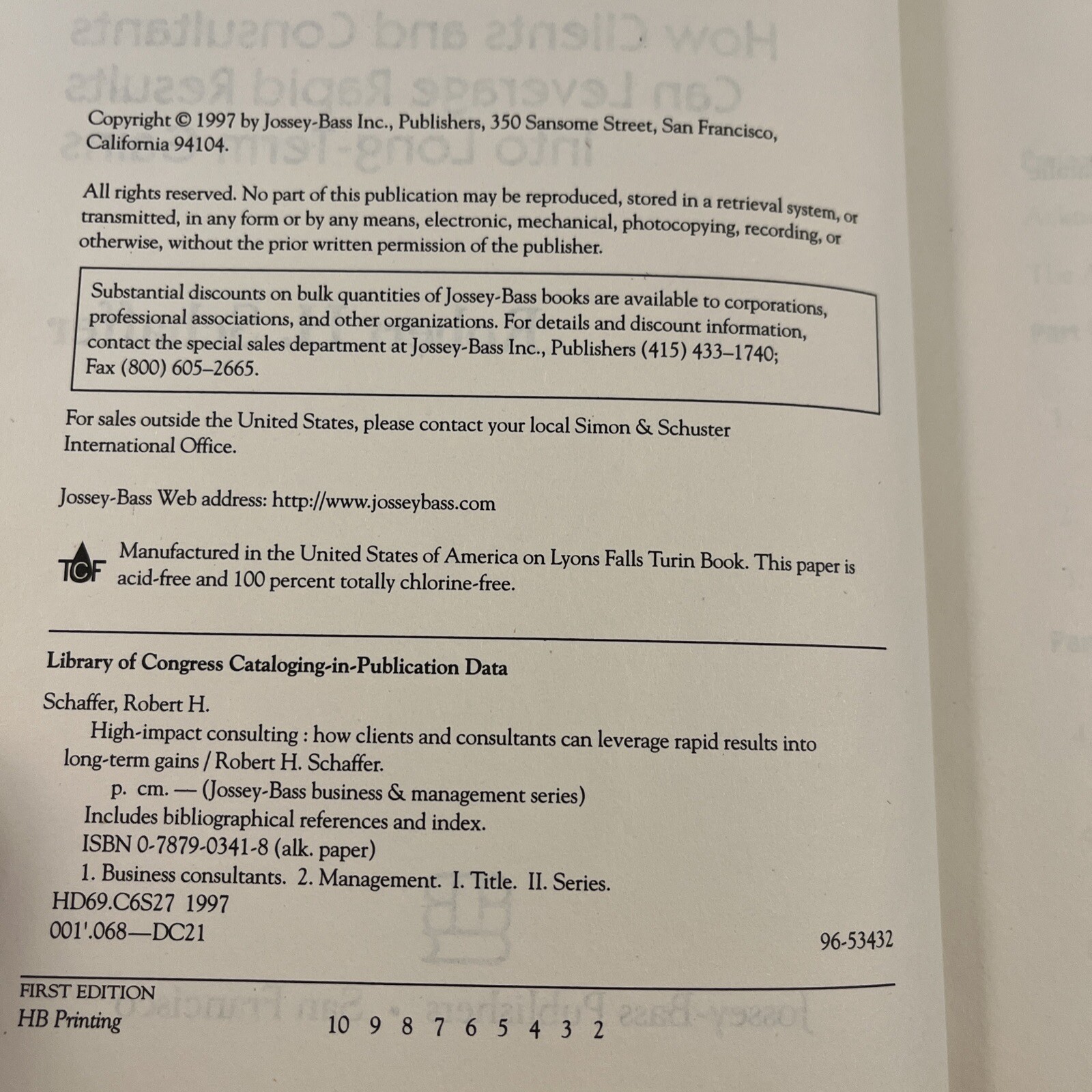 The Jossey-Bass Business and Management Ser.: High-Impact Consulting : How…