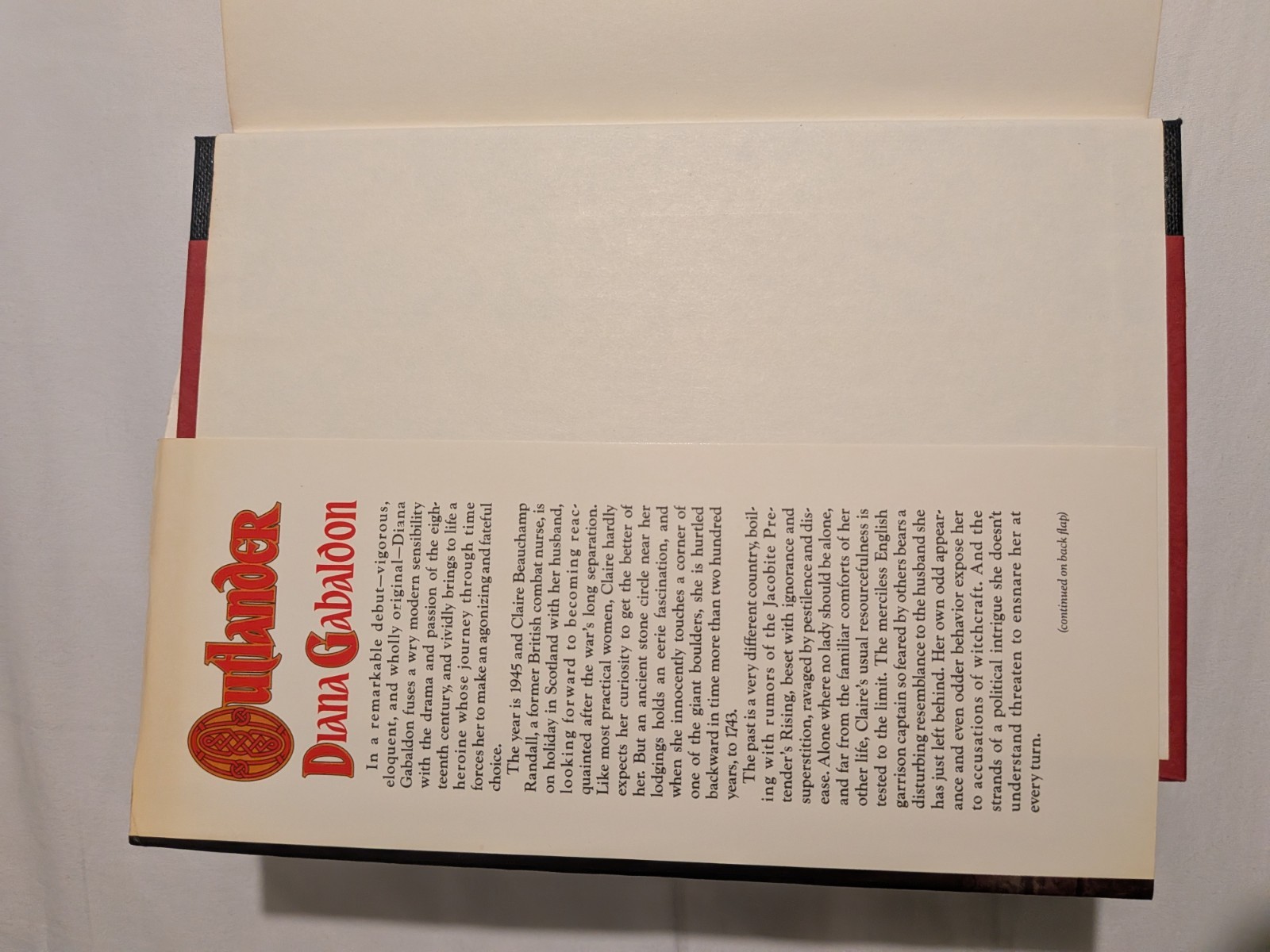 Outlander By Diana Gabaldon 1991 BCE Hardcover