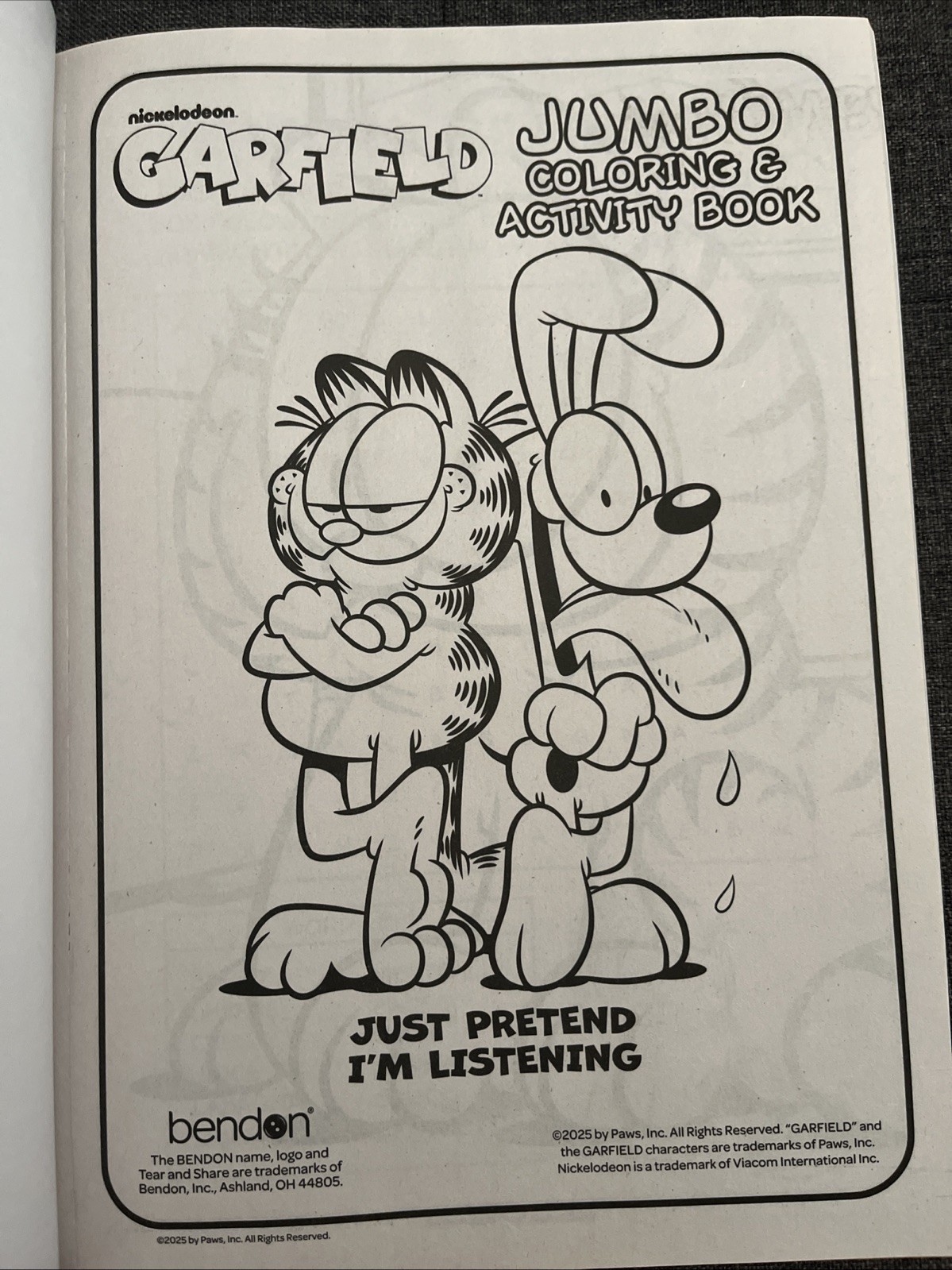 Garfield Jumbo Coloring & Activity Book Puzzles Games & Pages to Color Bendon