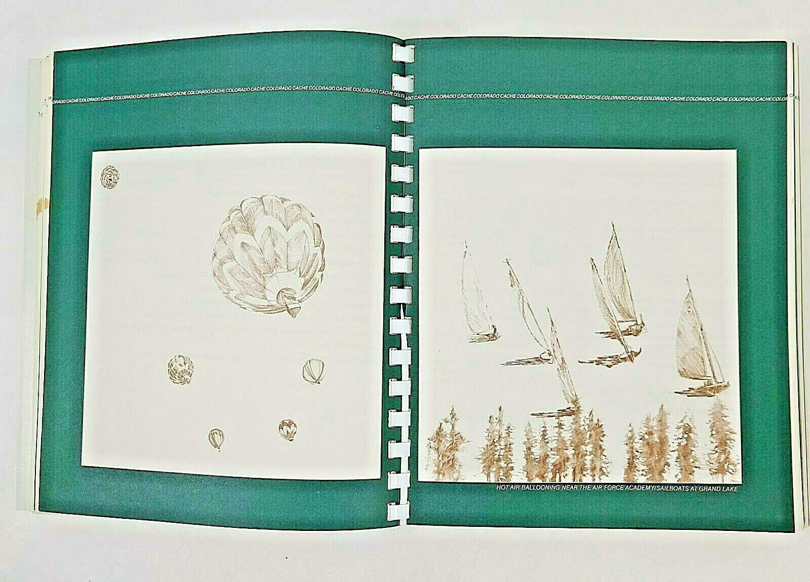 Vintage Colorado Cache Cookbook 430 pages Junior League Denver Recipes Spiral