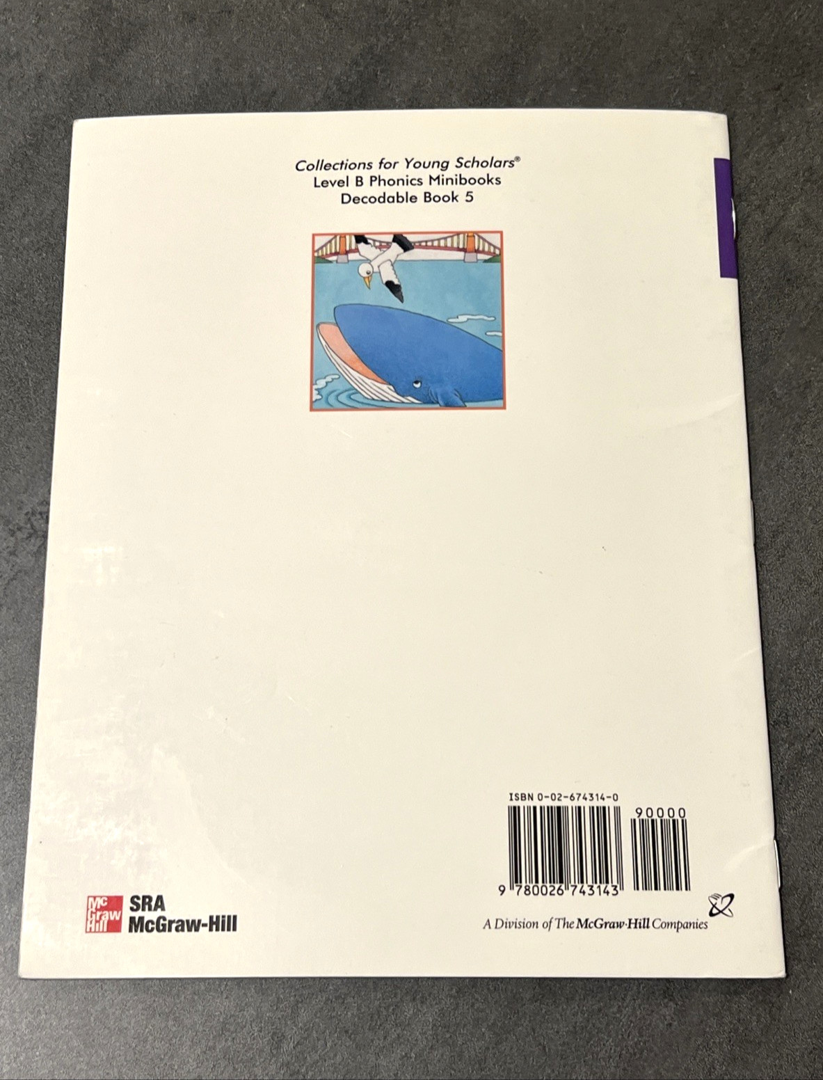 The Whale Chase by Karen Herzoff SRA Level B Phonics Decodable Reader Book 5
