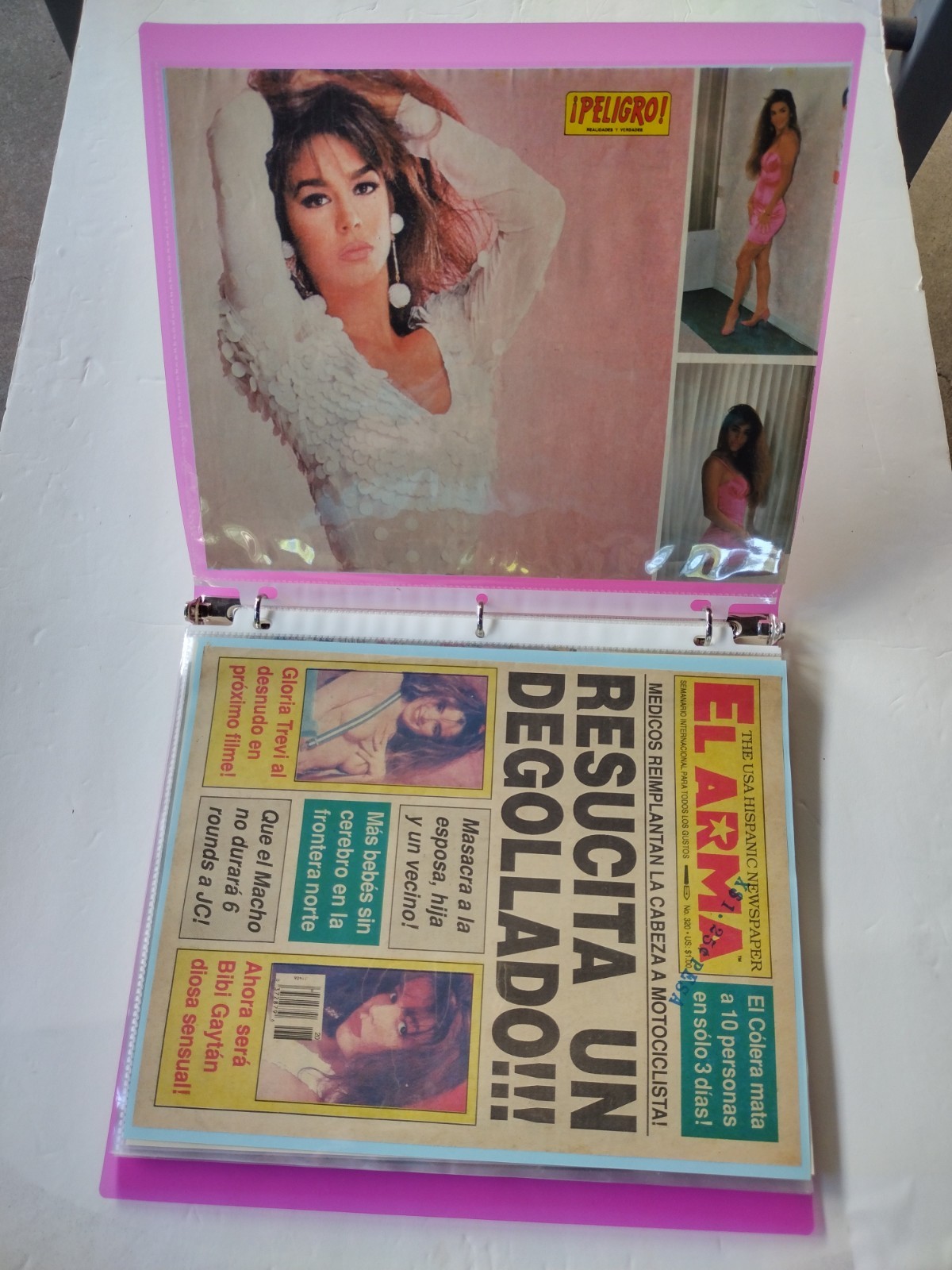 Vintage Biby Gaytán Collectors Photo Album Magazine Clippings LOT