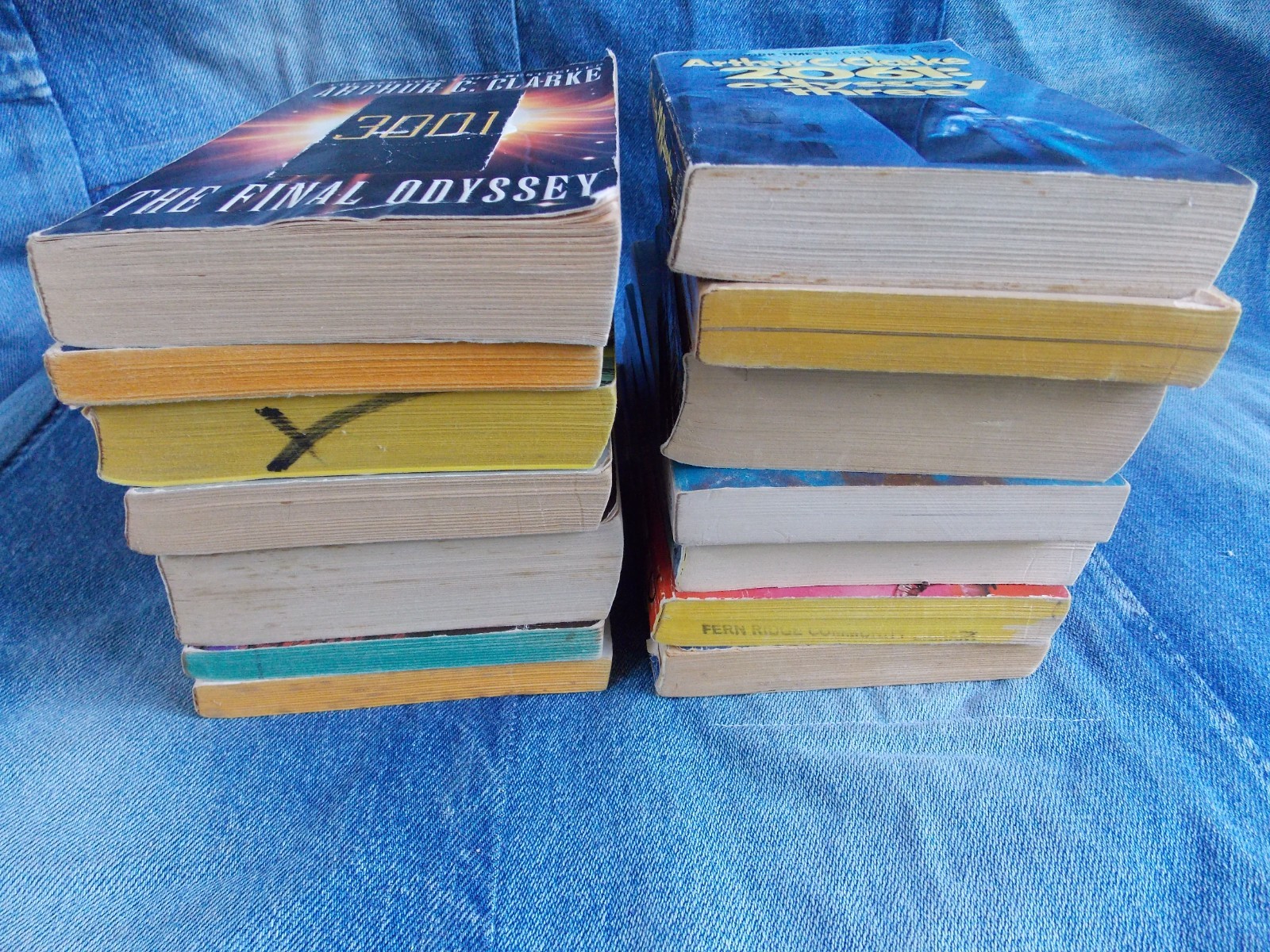 Arthur C Clarke Sci Fi Paperback Book Lot or 14 Vintage
