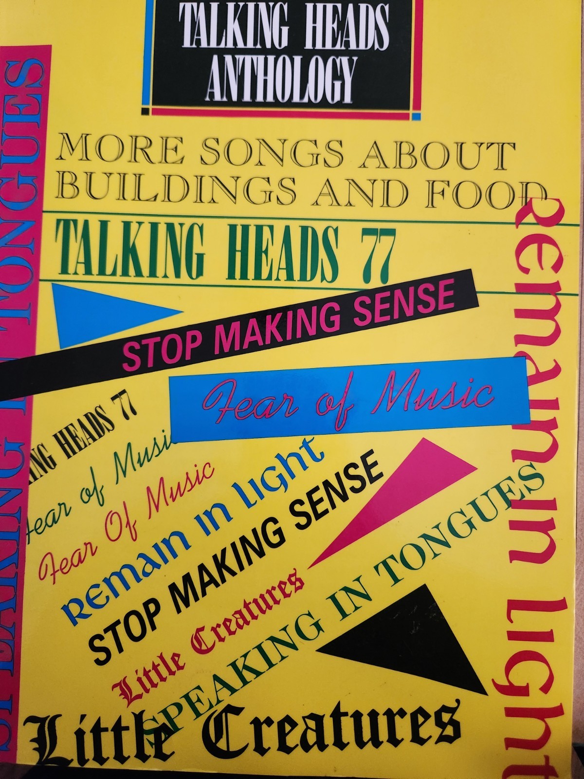 Talking Heads Anthology~Talking Heads~David Byrne~Excellent Music Book fr. 1986!
