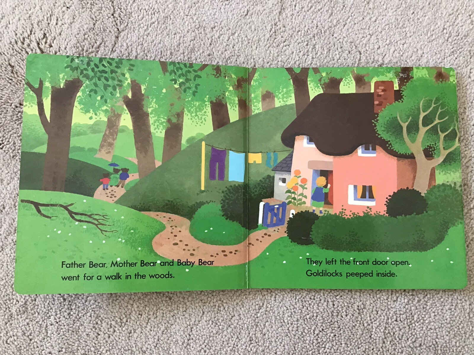 Two Vintage 1983 Brimax Story Time Board Books The Gingerbread Man/Goldilocks
