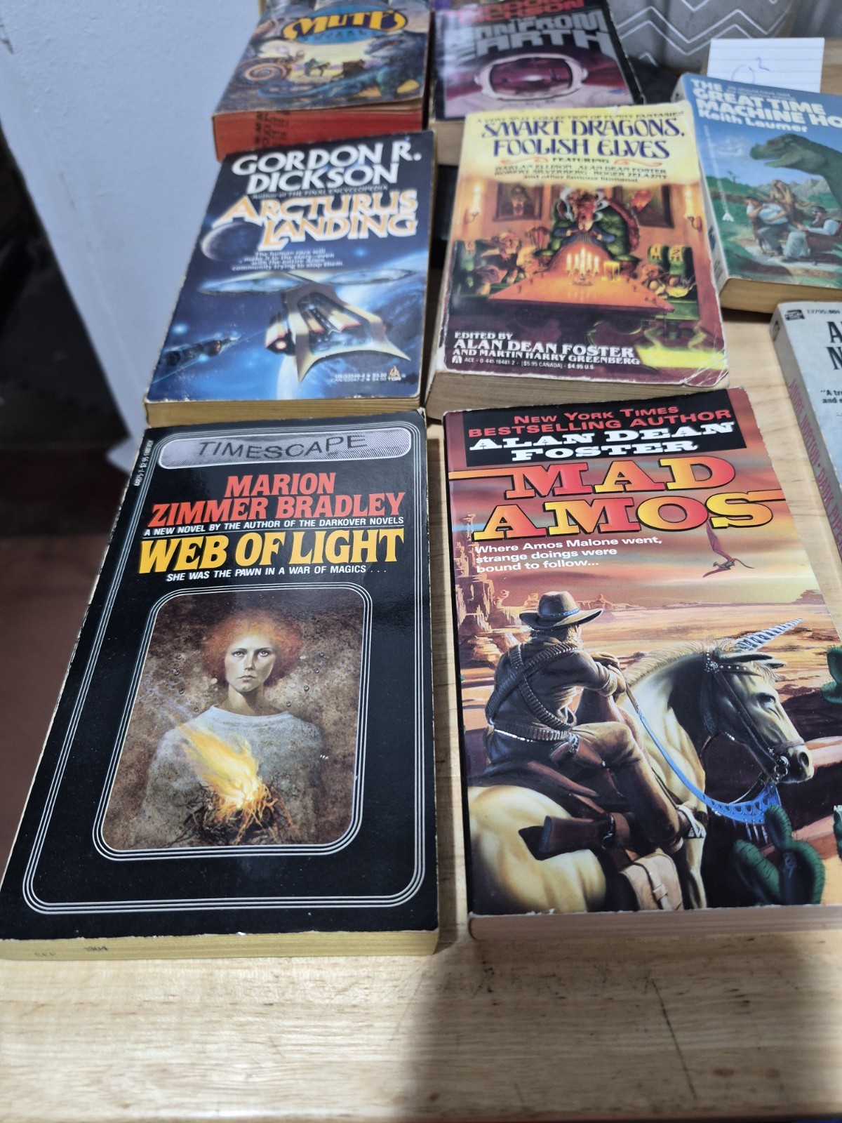 Lot Of 10 Sci Fi – Fantasy Vintage Paperback Books TITLES SEEN