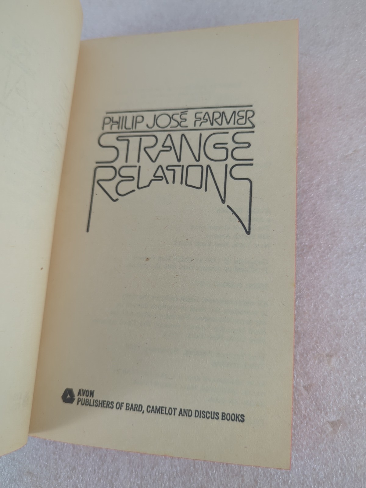 Strange Relations By Philip Jose Farmer (1974, Paperback) Sci-Fi/ 3rd Print