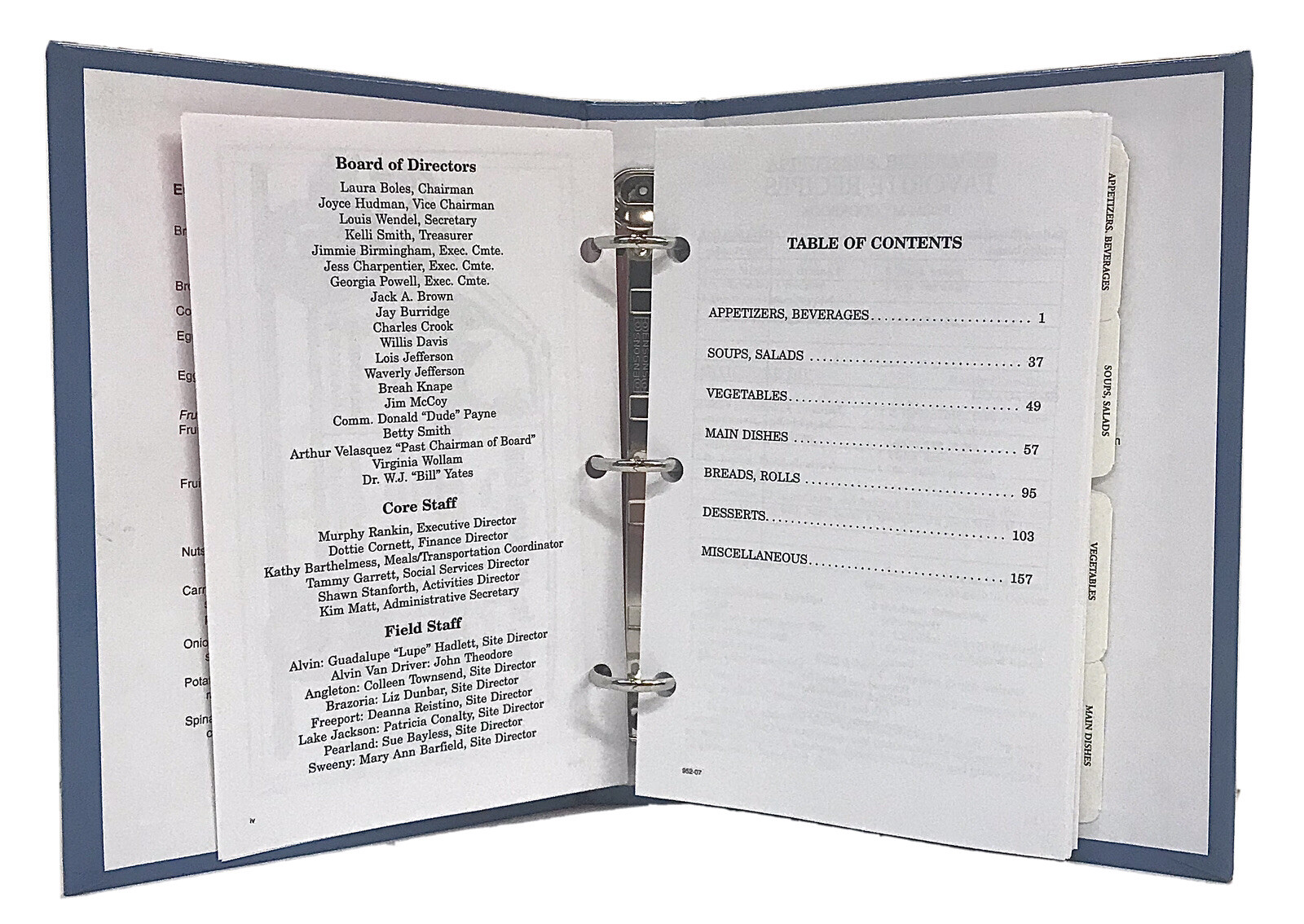 Tried & True Recipes Cookbook 2007 Actions, Inc. Of Braziria County 164 Pages