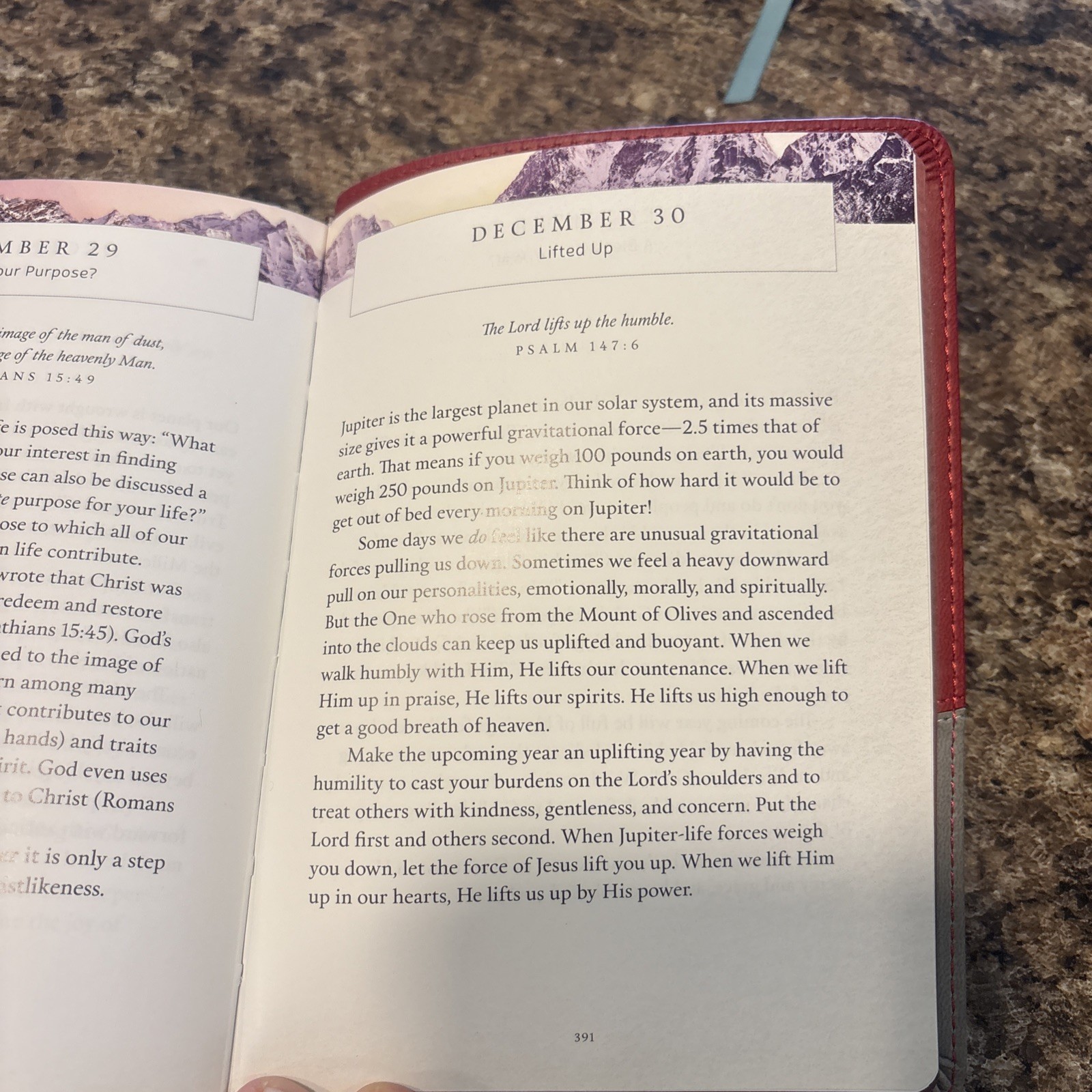 David Jeremiah Leather Bound- Moments W/ God, Strength for Today &