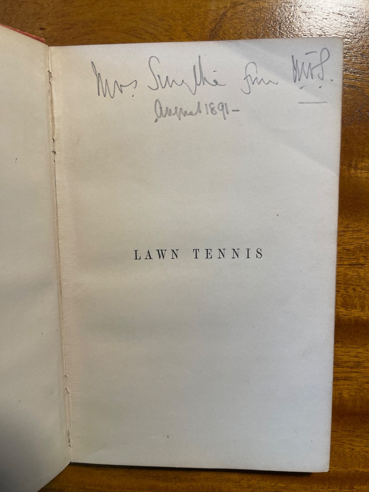 1890 Lawn Tennis Book 86 pages
