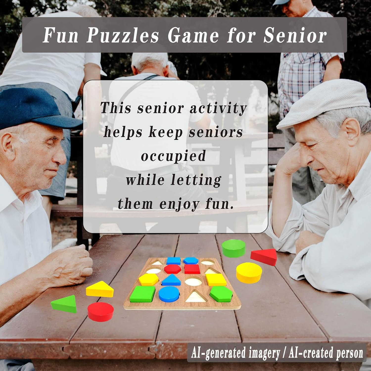 Puzzles Gifts for Dementia,Alzheimers Activities & Memory Games for Seniors,Geom