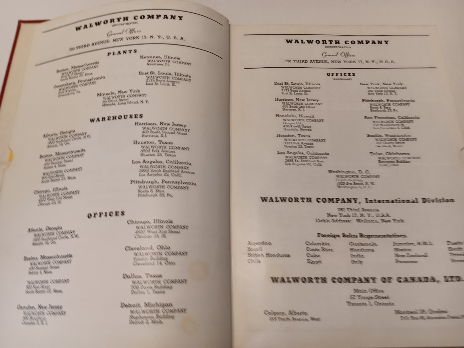 Walworth Valves and Pipe Fittings – Catalog 57 From 1957