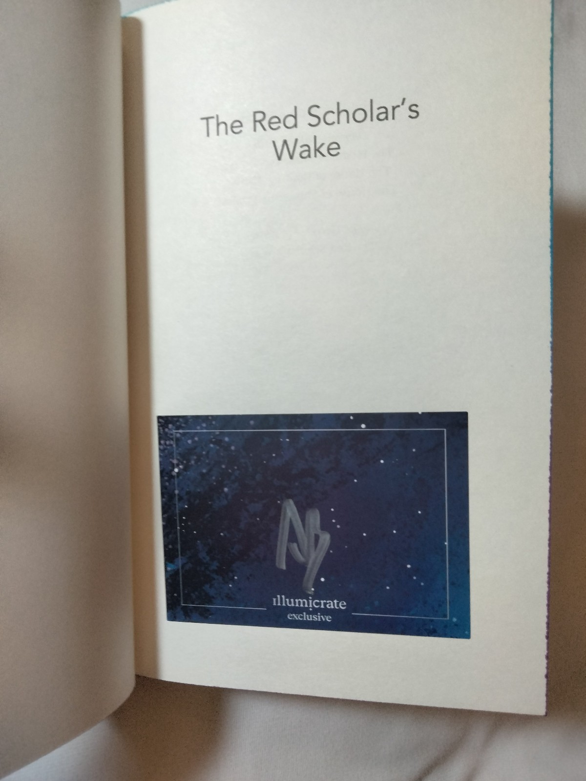The Red Scholar’s Wake Aliette De Bodard Illumicrate Sprayed Edges Signed Plate