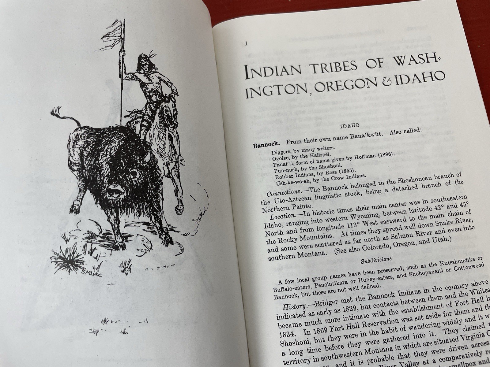 Indian Tribes of Washington, Oregon & Idaho by John Reed Swanton PB Ye Galleon