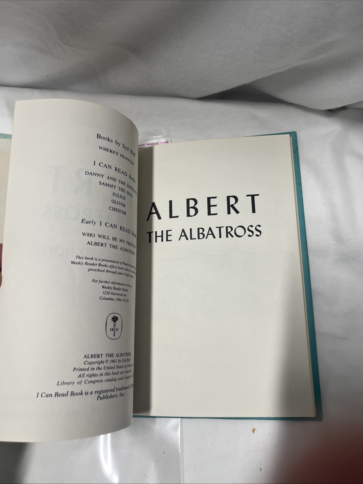 Albert the Albatross Story and pictures by Syd Hoff children’s book