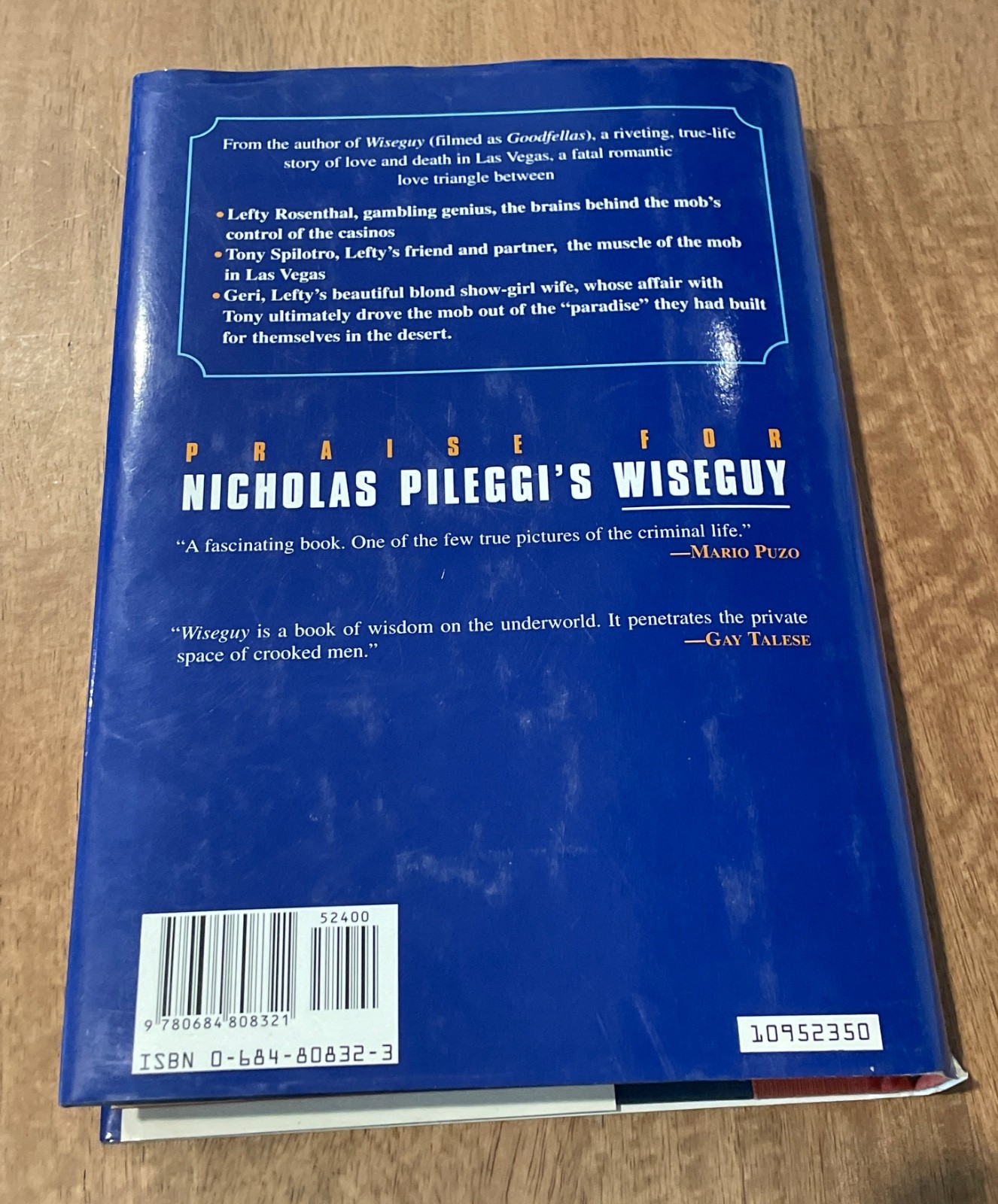 Casino : Love and Honor in Las Vegas Hardcover Nicholas Pileggi