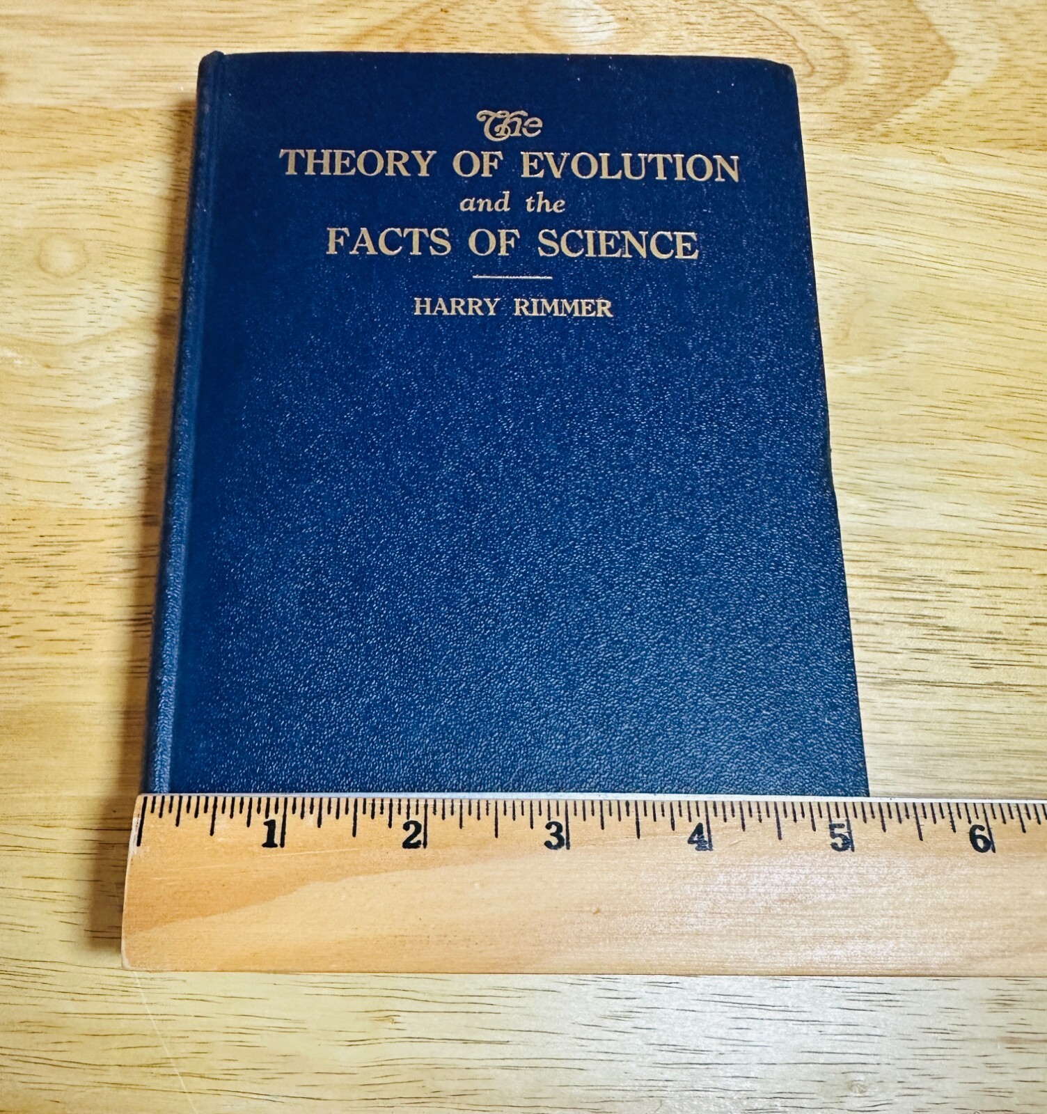 The Theory of Evolution & Facts of Science by Harry Rimmer 4th Ed. 1939 HC Book