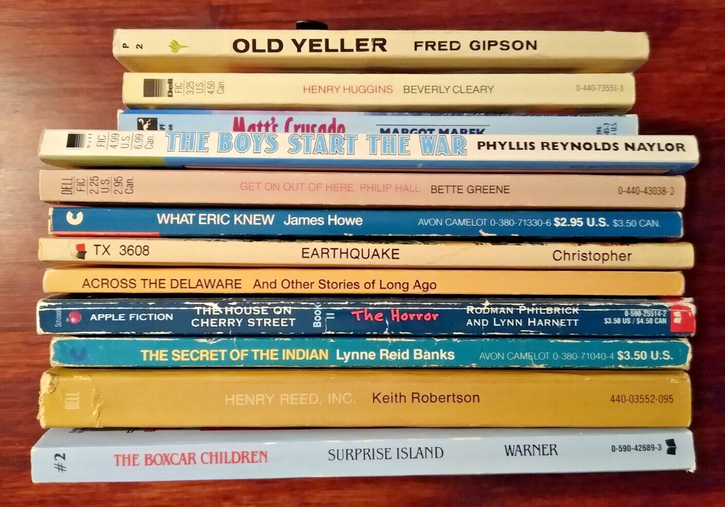 Lot of 12 Vintage Scholastic Dell Kids Pre-teen Teens Chapter Books for Boys PB