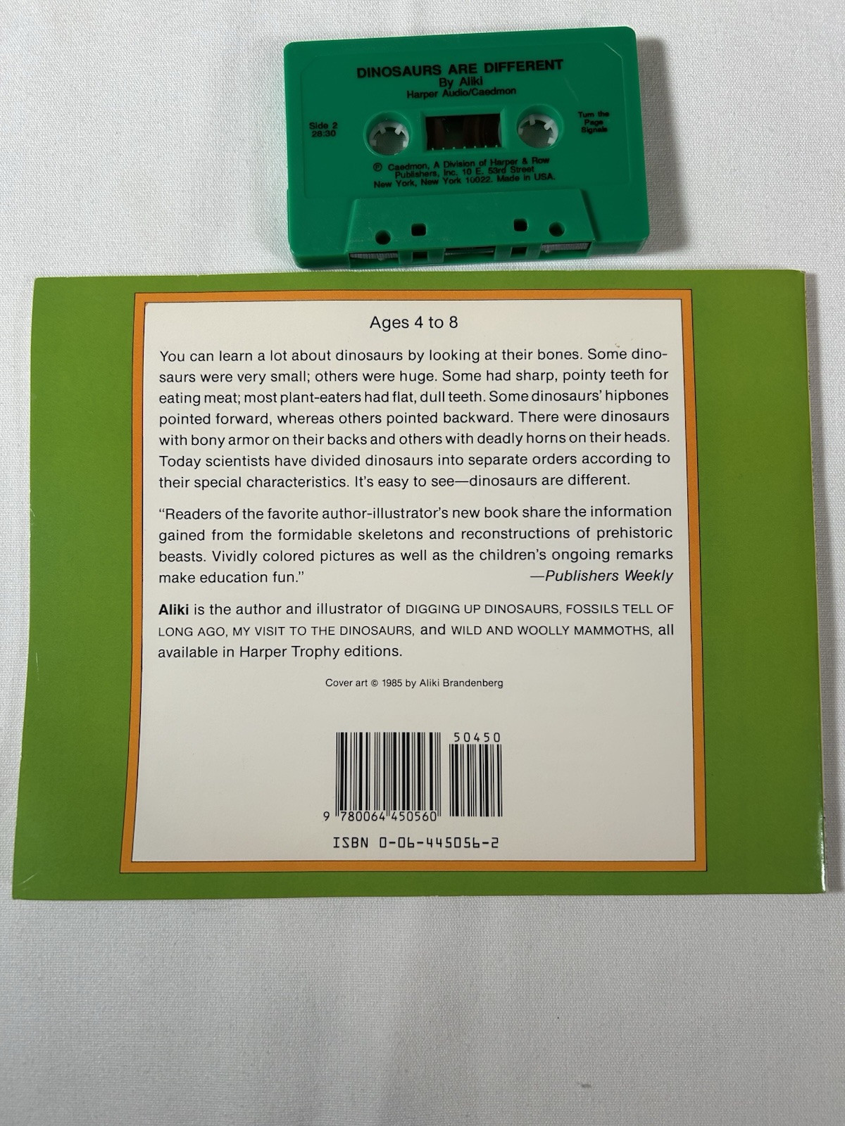 Dinosaurs Are Different Book and Tape (Let’s-Read-and-Find-Out Book). 1985