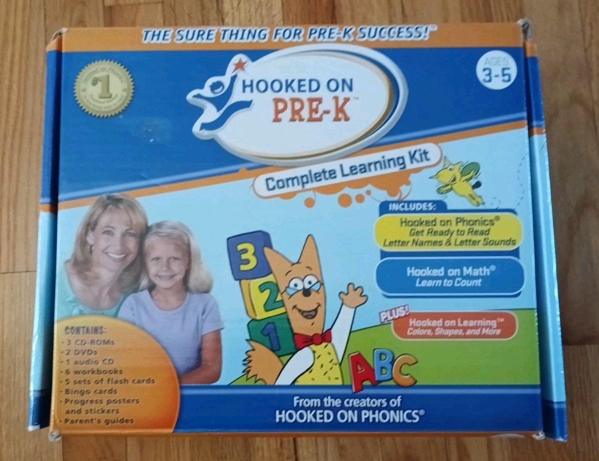 Hooked on Pre-K Hooked On Math Hook On Phonics Colors &Shapes As Is