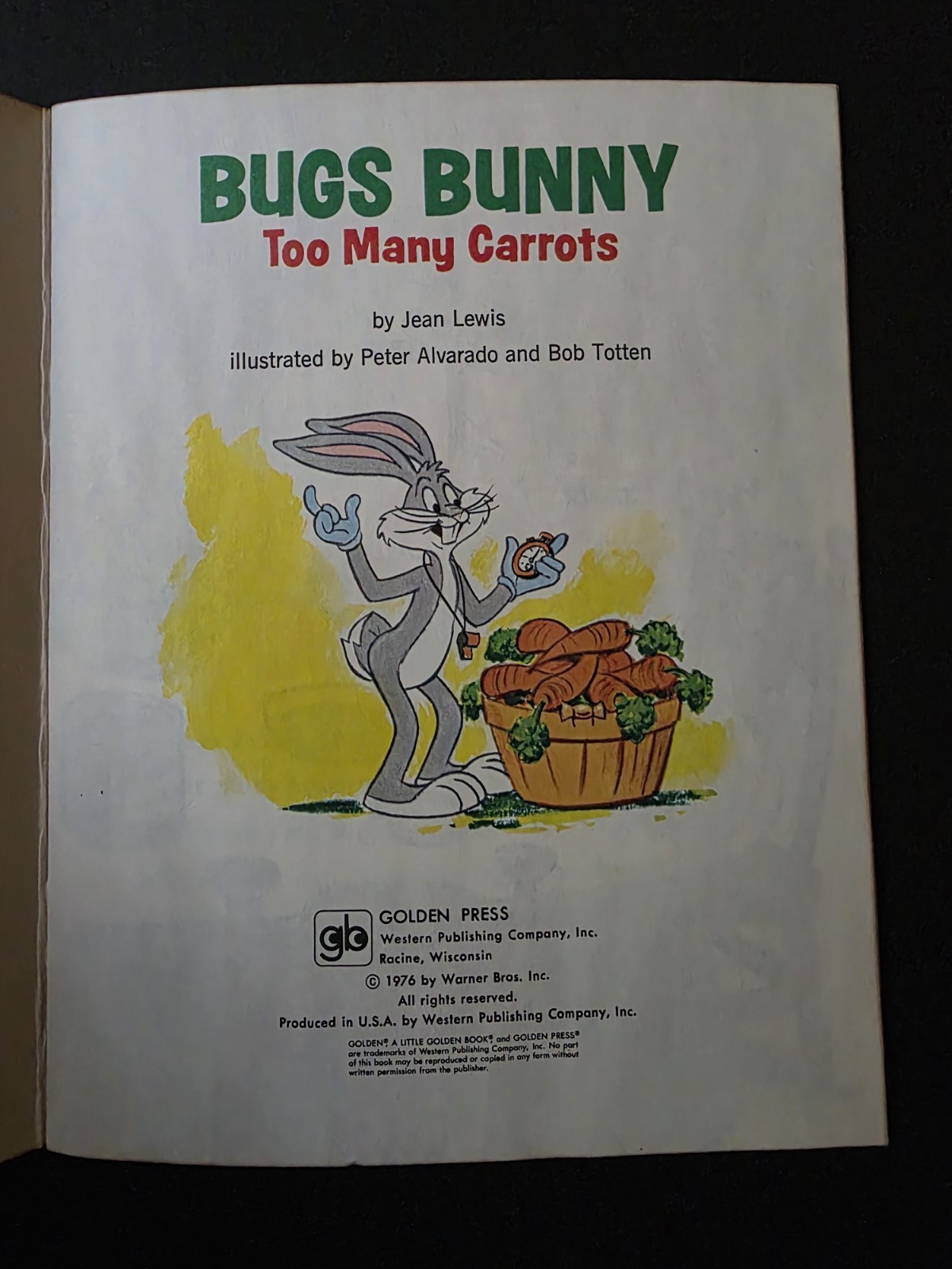 Bugs Bunny Too Many Carrots | Little Golden Book | VINTAGE 1976 | Looney Tunes