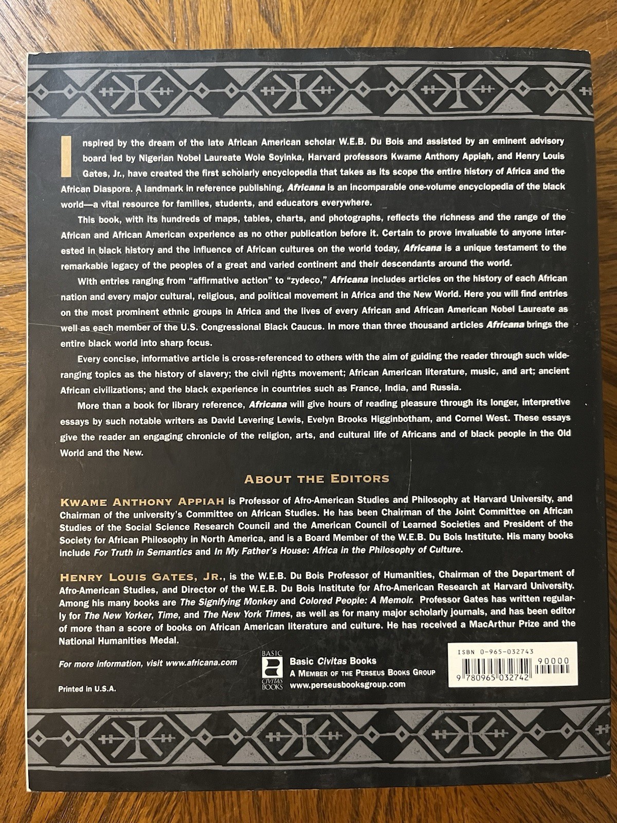 Africana The Encyclopedia of the African American Experience Paperback 1999