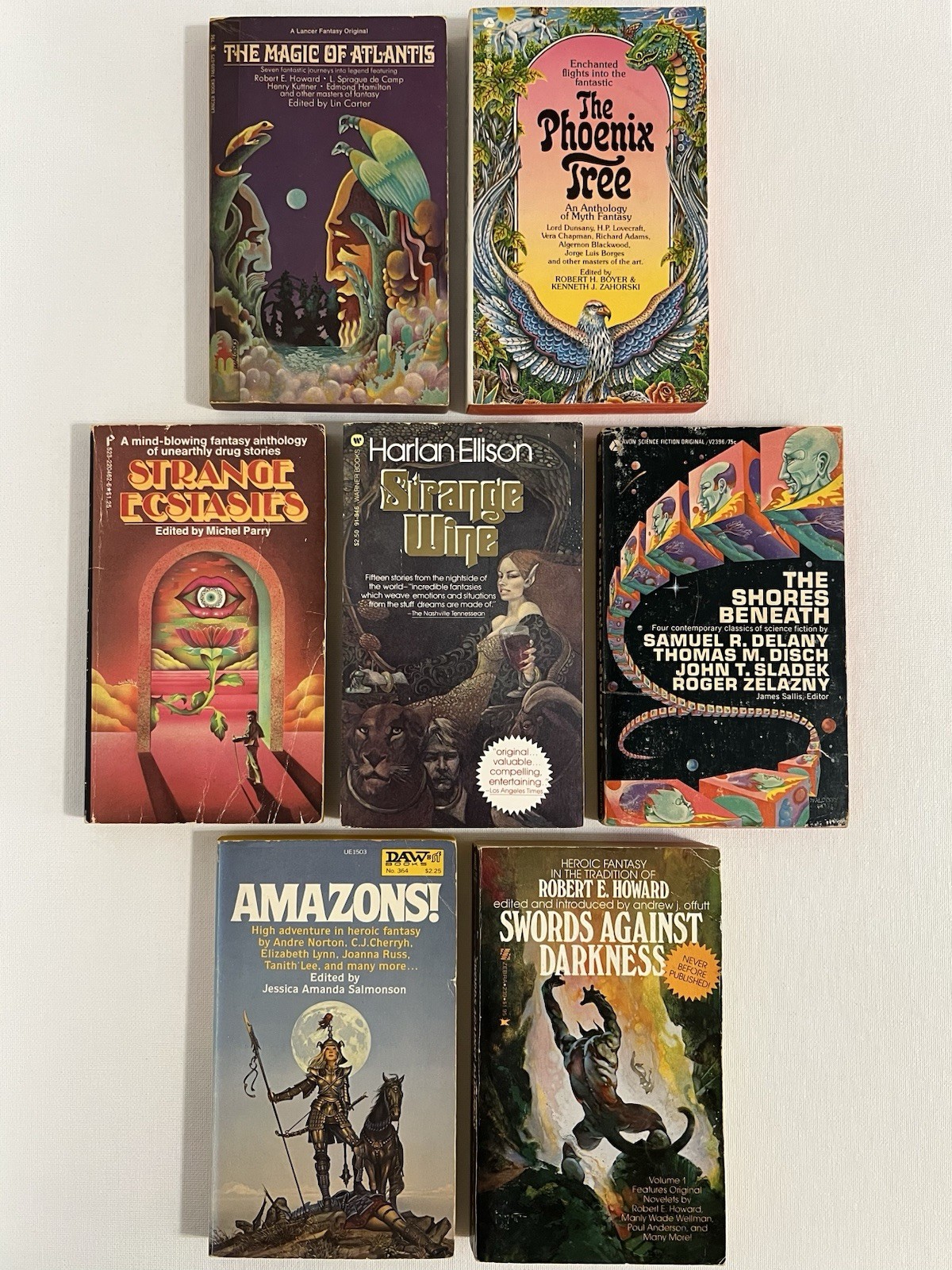SF Lot Harlan Ellison Clark Ashton Smith Algernon Blackwood Machen Samuel Delany