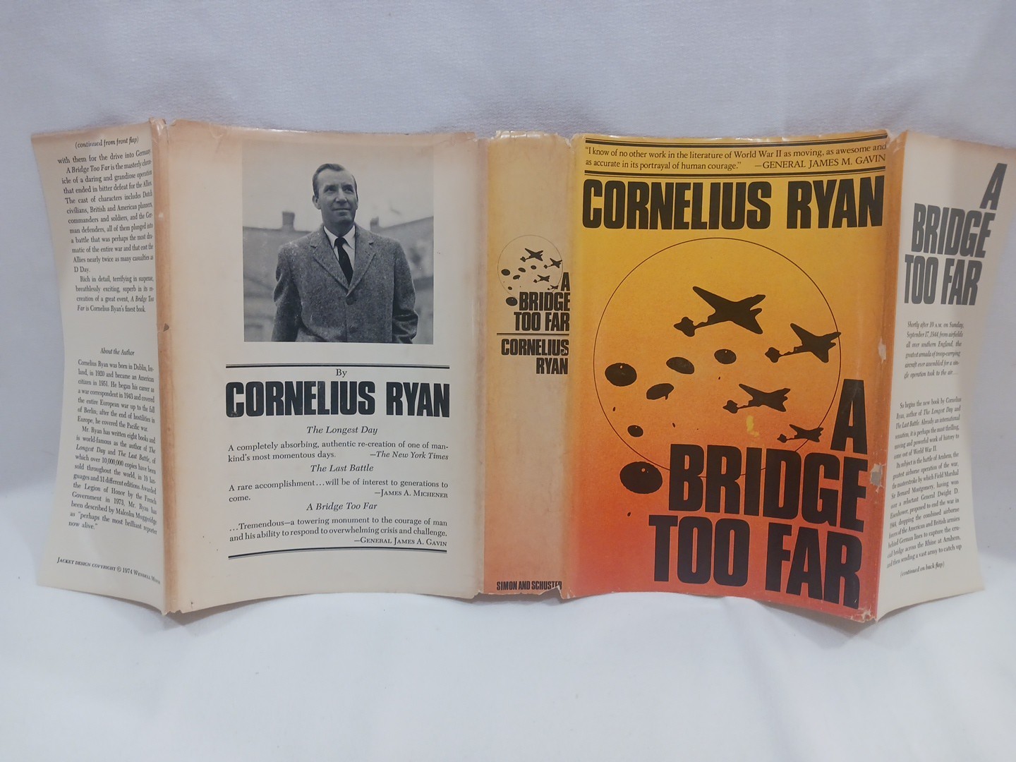A Bridge Too Far Cornelius Ryan 1974 HC First Edition 1st Printing WW2 History