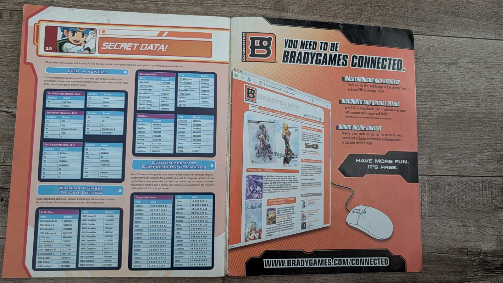 Megaman Battle Network 6 Official Strategy Guide Book Bradygames Nintendo GBA