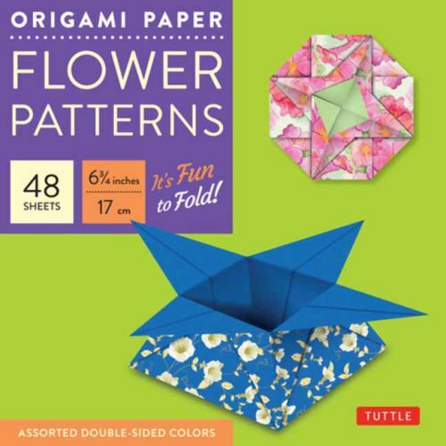 Origami Paper 6 3/4 in 17 Cm Flower Patterns 48 Sheets : Tuttle Origami Paper…