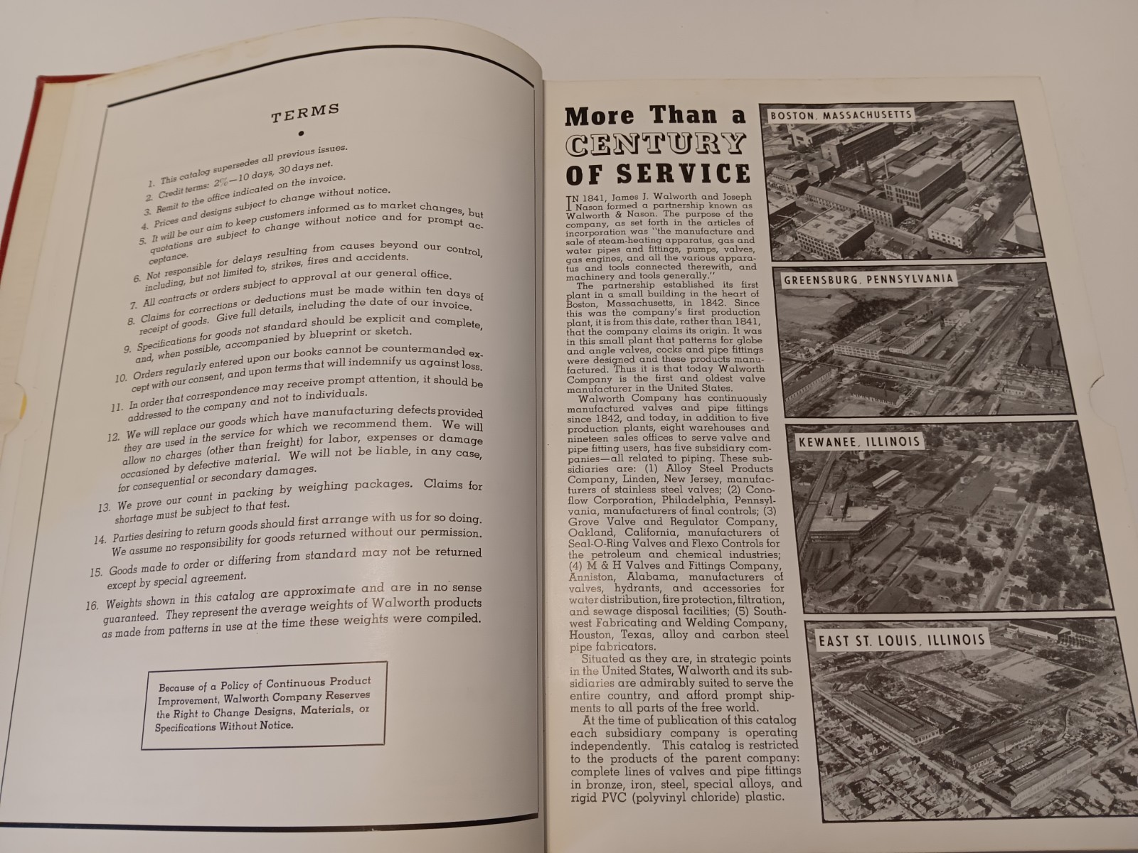 Walworth Valves and Pipe Fittings – Catalog 57 From 1957