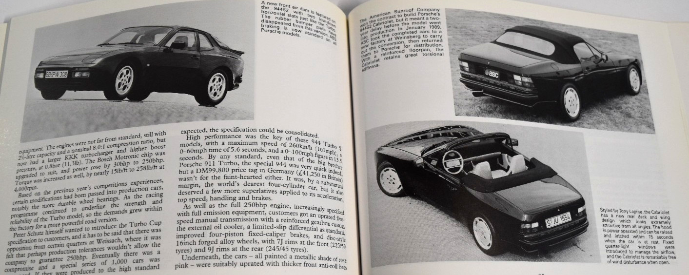PORSCHE 924, 944 AND 968 (COLLECTOR’S GUIDE) By Michael Cotton *LIKE NEW*