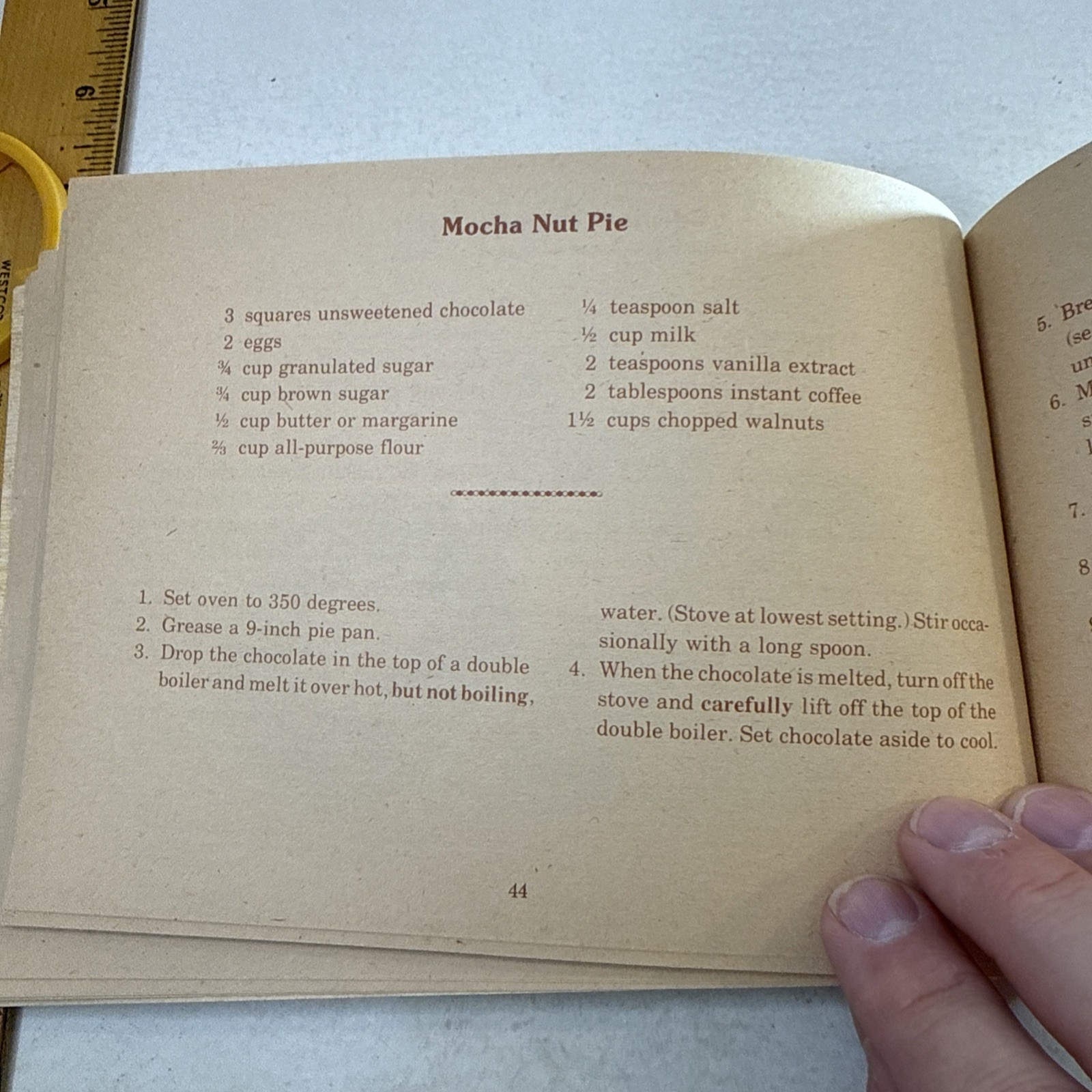 Chocolate Cookbook Vintage 1977 Scholastic Book Juvenile Boy Girl Elementary