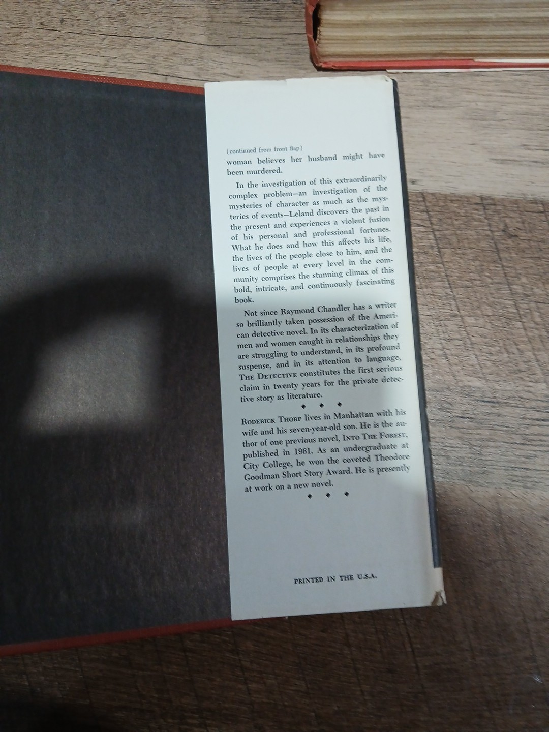 The Detective by Roderick Thorp Hardcover The Dial Press Book Club 1966 Dust Ja…