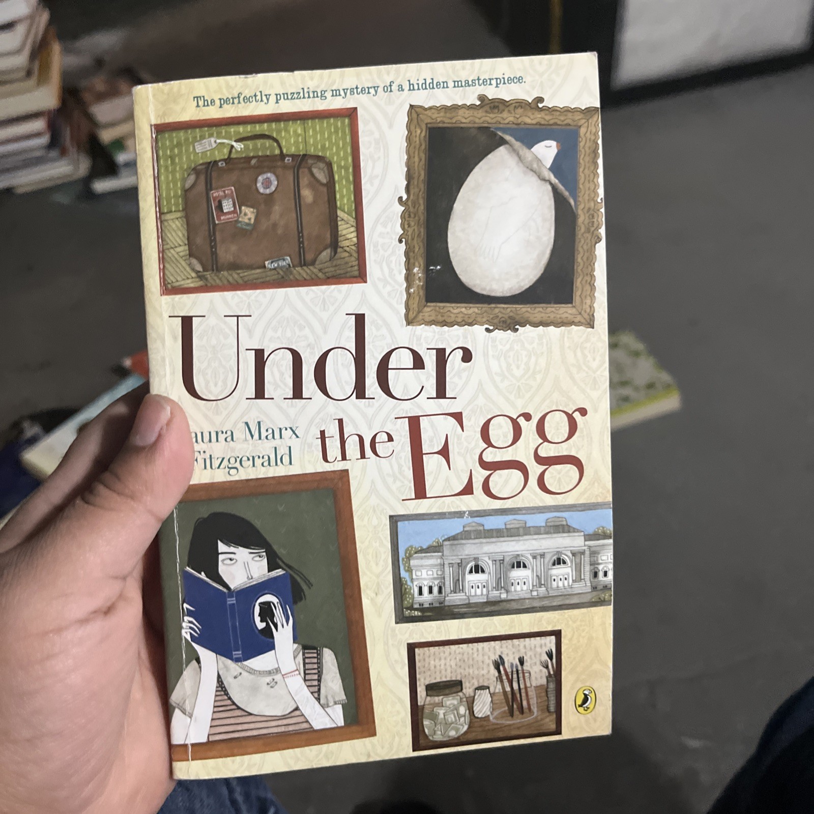 Under the Egg by Laura Marx Fitzgerald Mystery Adventure Novel Book- ACCEPTABLE