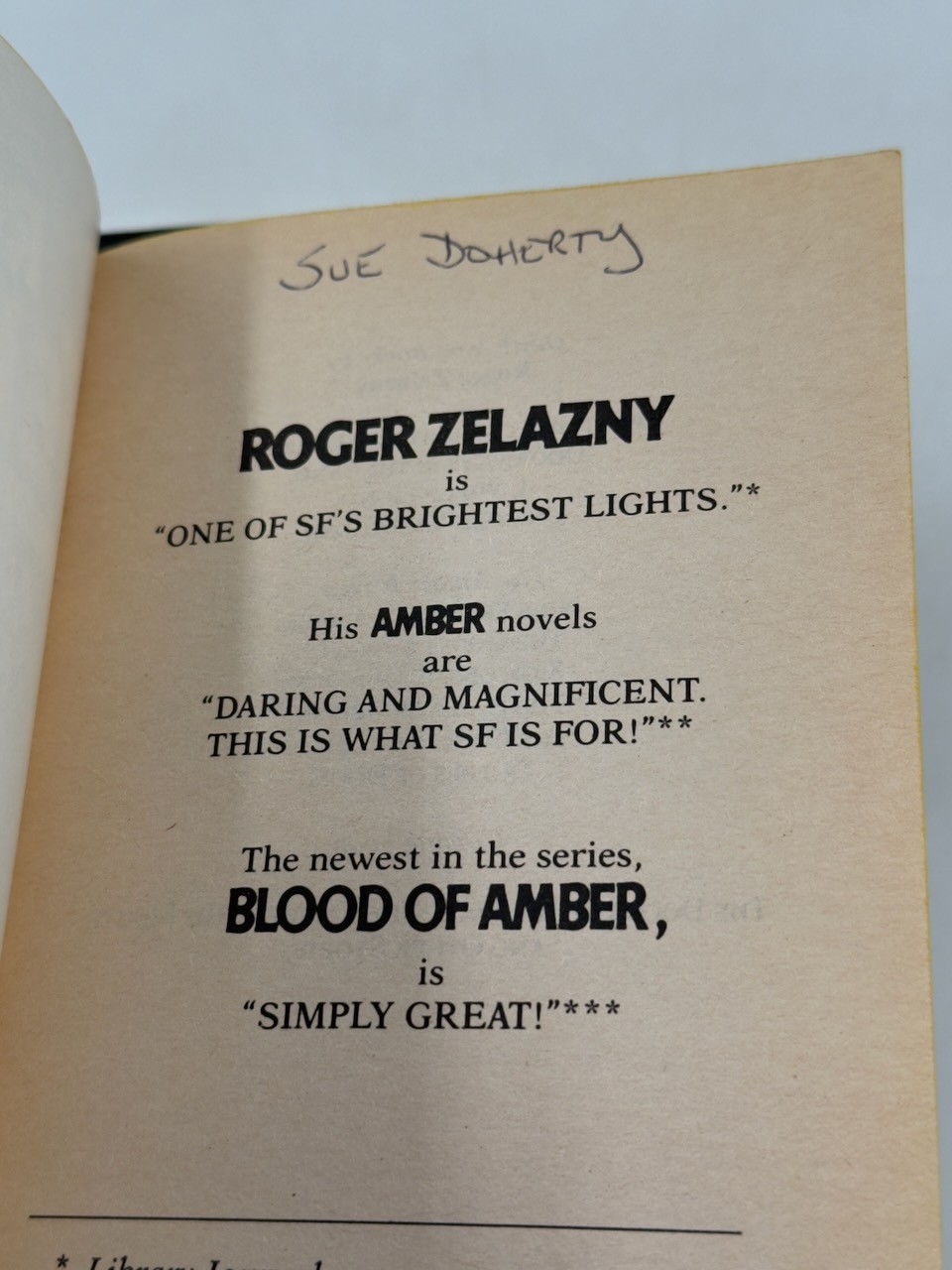 Roger Zelazny Chronicles of Amber 2nd Series Avon FE PB Various Titles 80s 90s